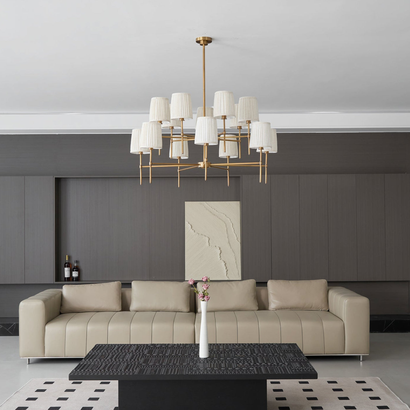 Erthaos Lustre Métal Tissu Élégance Premium - Neutralighting