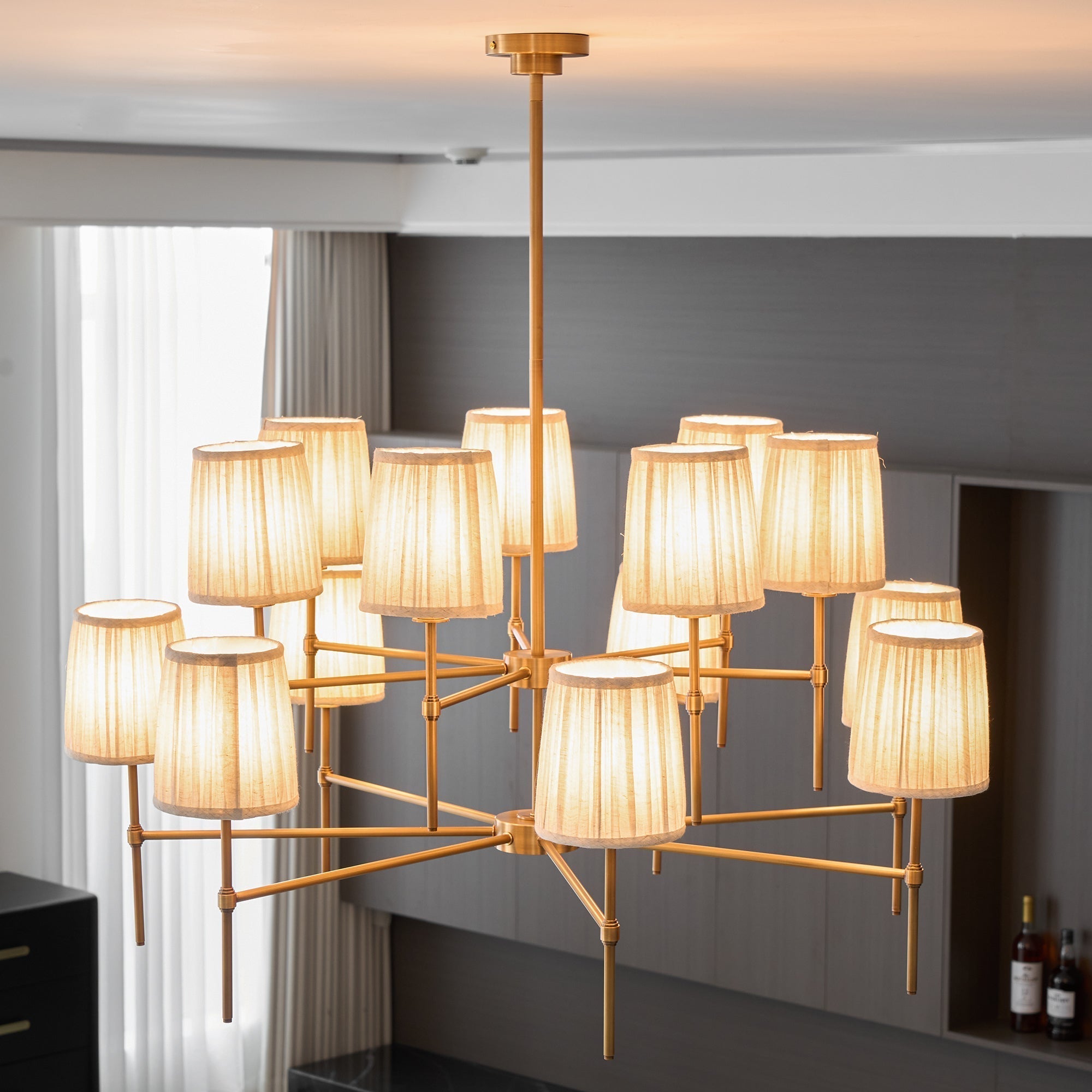 Erthaos Lustre Métal Tissu Élégance Premium - Neutralighting