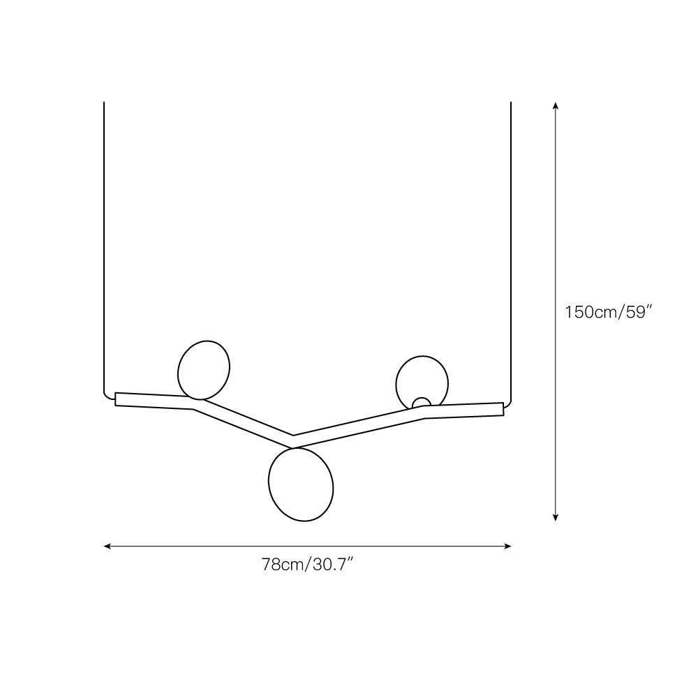 Evmirion Suspension Horizontale Verre Moderne - Neutralighting
