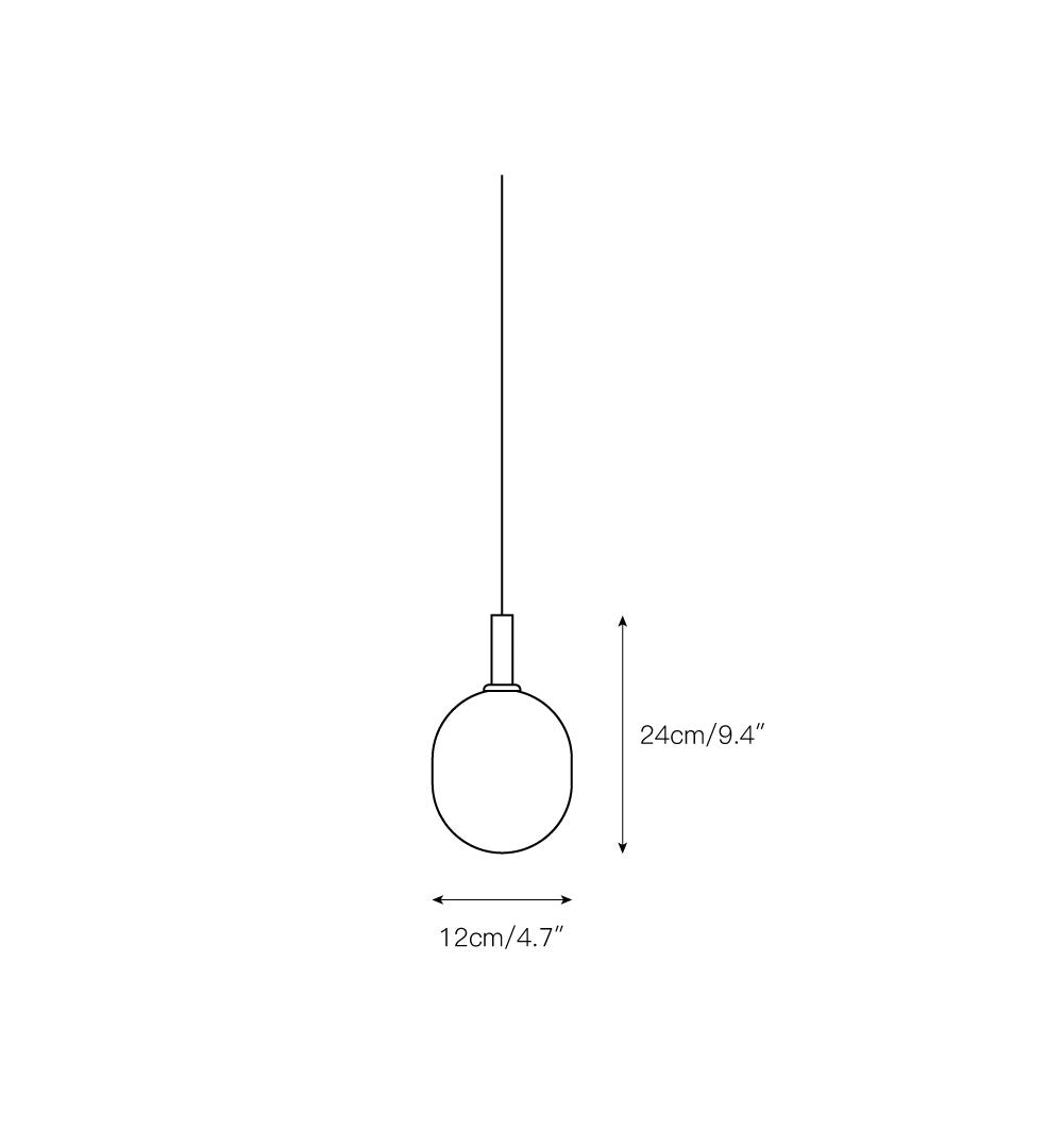 Evmirion Suspension Horizontale Verre Moderne - Neutralighting