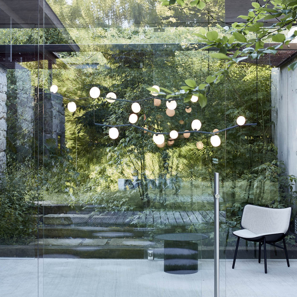 Evmirion Suspension Horizontale Verre Moderne - Neutralighting