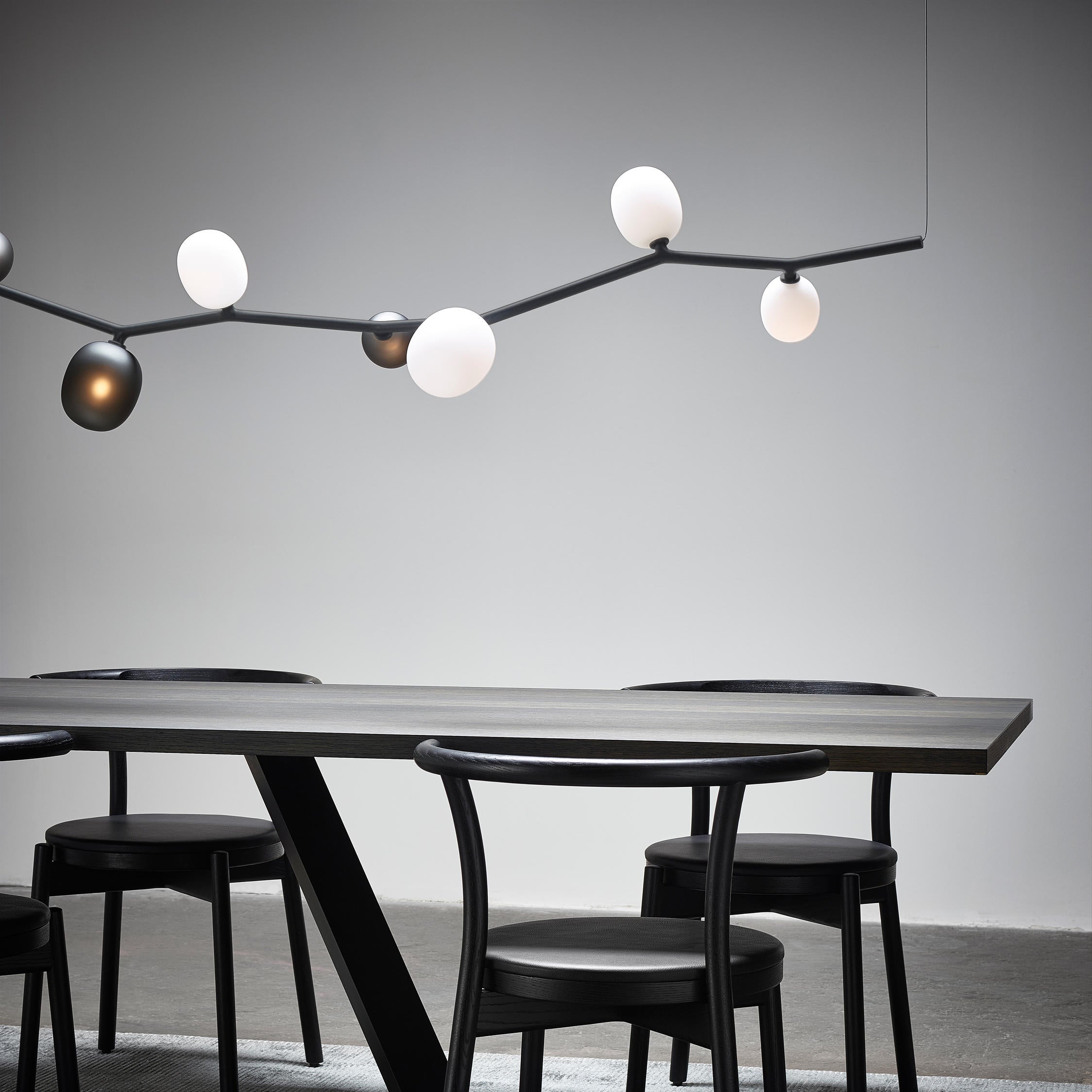 Evmirion Suspension Horizontale Verre Moderne - Neutralighting