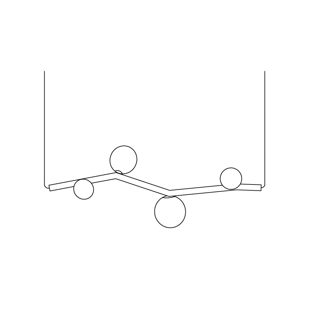 Evmirion Suspension Horizontale Verre Moderne - Neutralighting