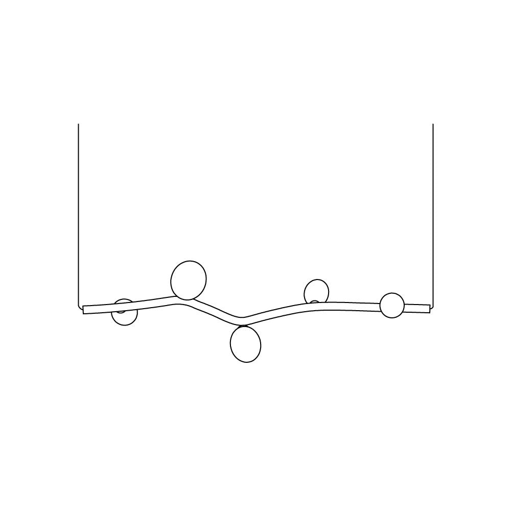 Evmirion Suspension Horizontale Verre Moderne - Neutralighting