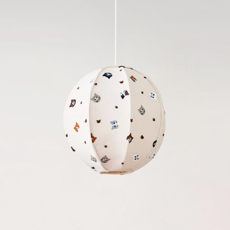 Jayne Suspension Lampe en Tissu Motif Chat Fantaisiste - Neutralighting