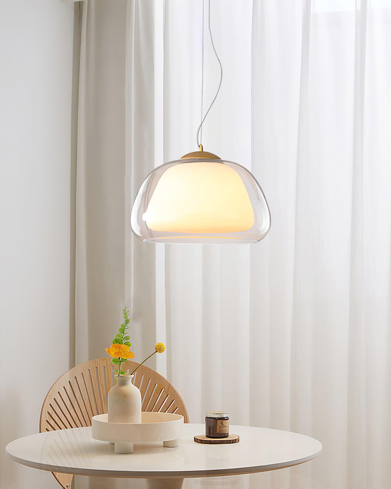 Elvo Lustra Lampe Suspendue Verre - Neutralighting