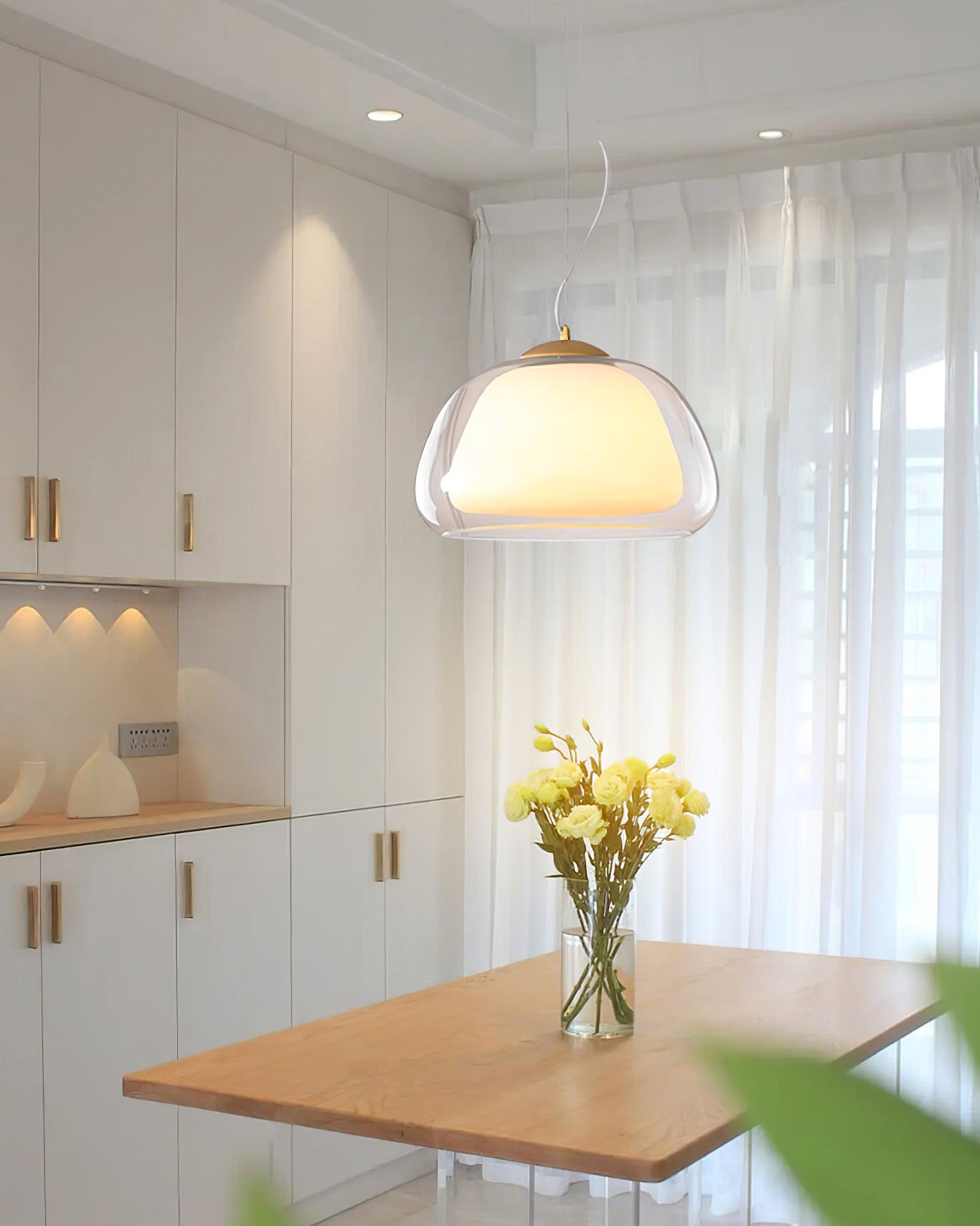 Elvo Lustra Lampe Suspendue Verre - Neutralighting