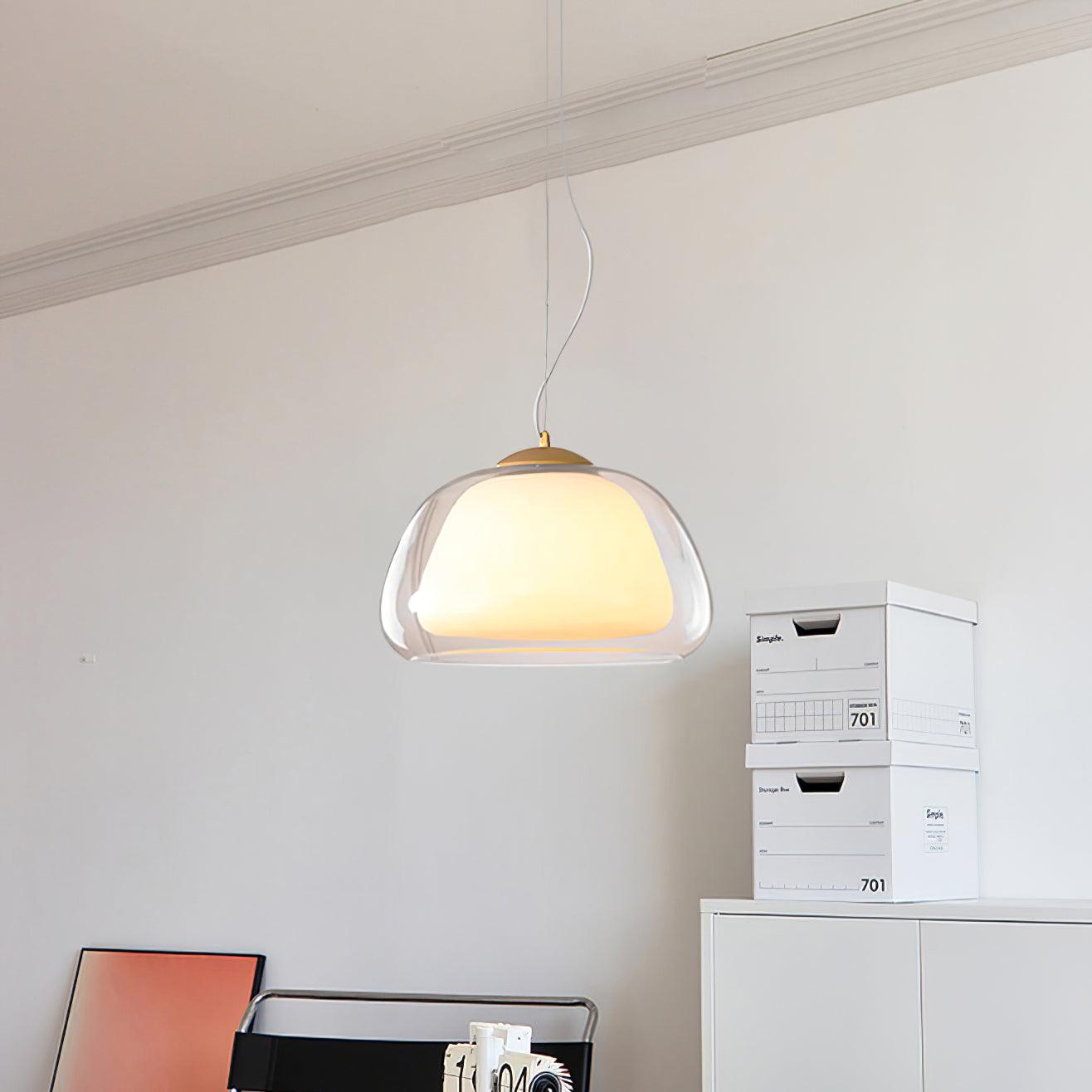 Elvo Lustra Lampe Suspendue Verre - Neutralighting