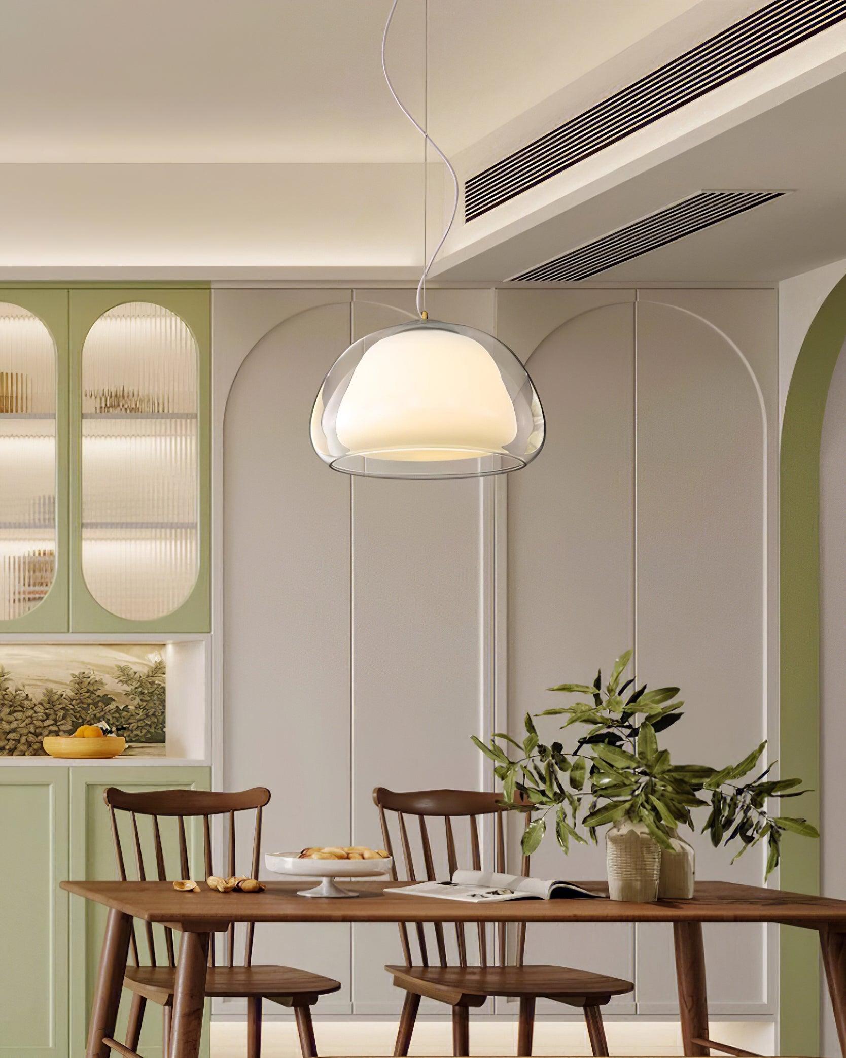 Elvo Lustra Lampe Suspendue Verre - Neutralighting
