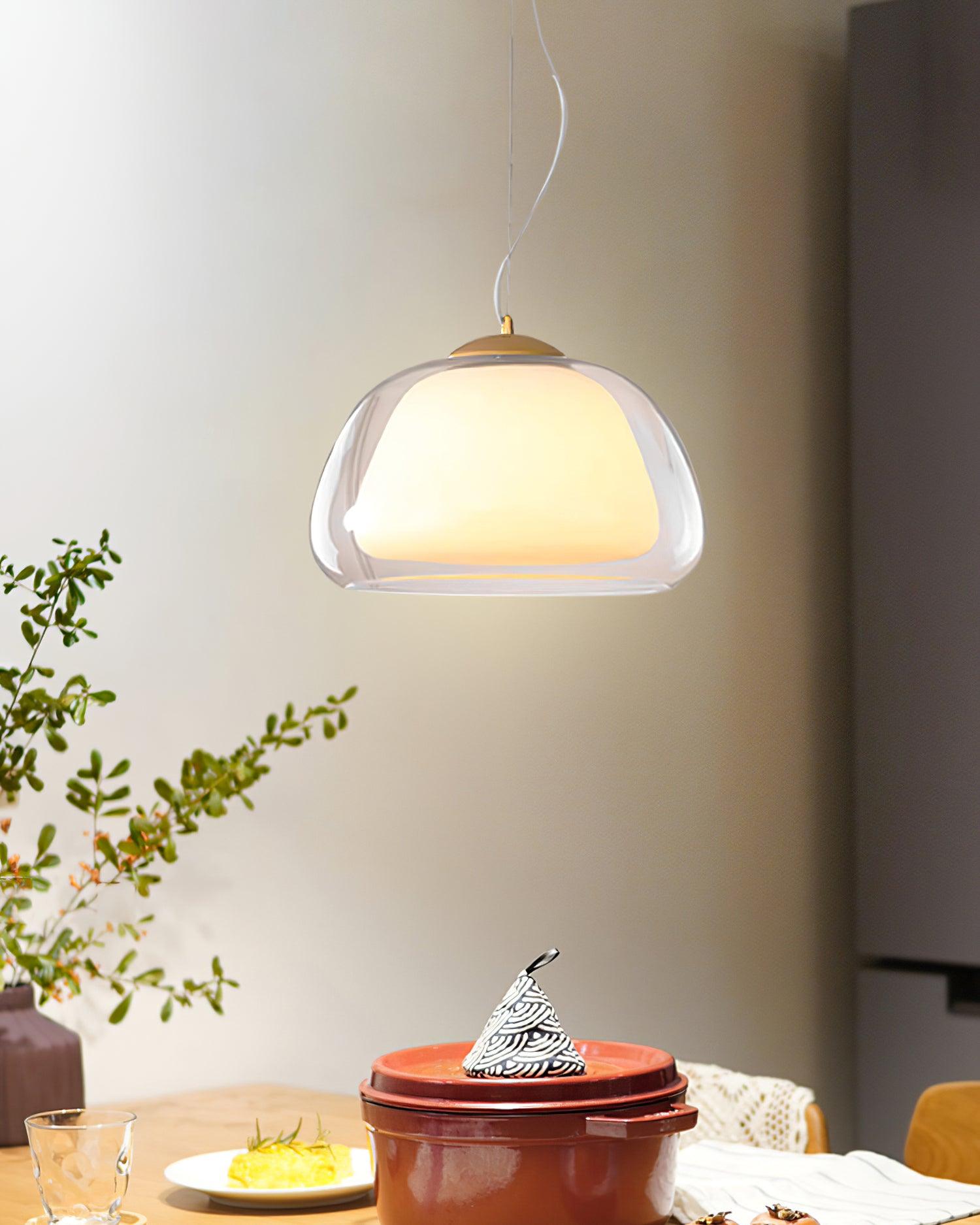 Elvo Lustra Lampe Suspendue Verre - Neutralighting