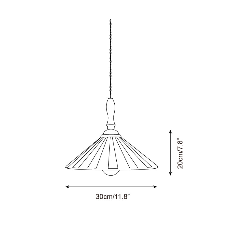 Jollycap Suspension Abat-jour Céramique Rayé - Neutralighting