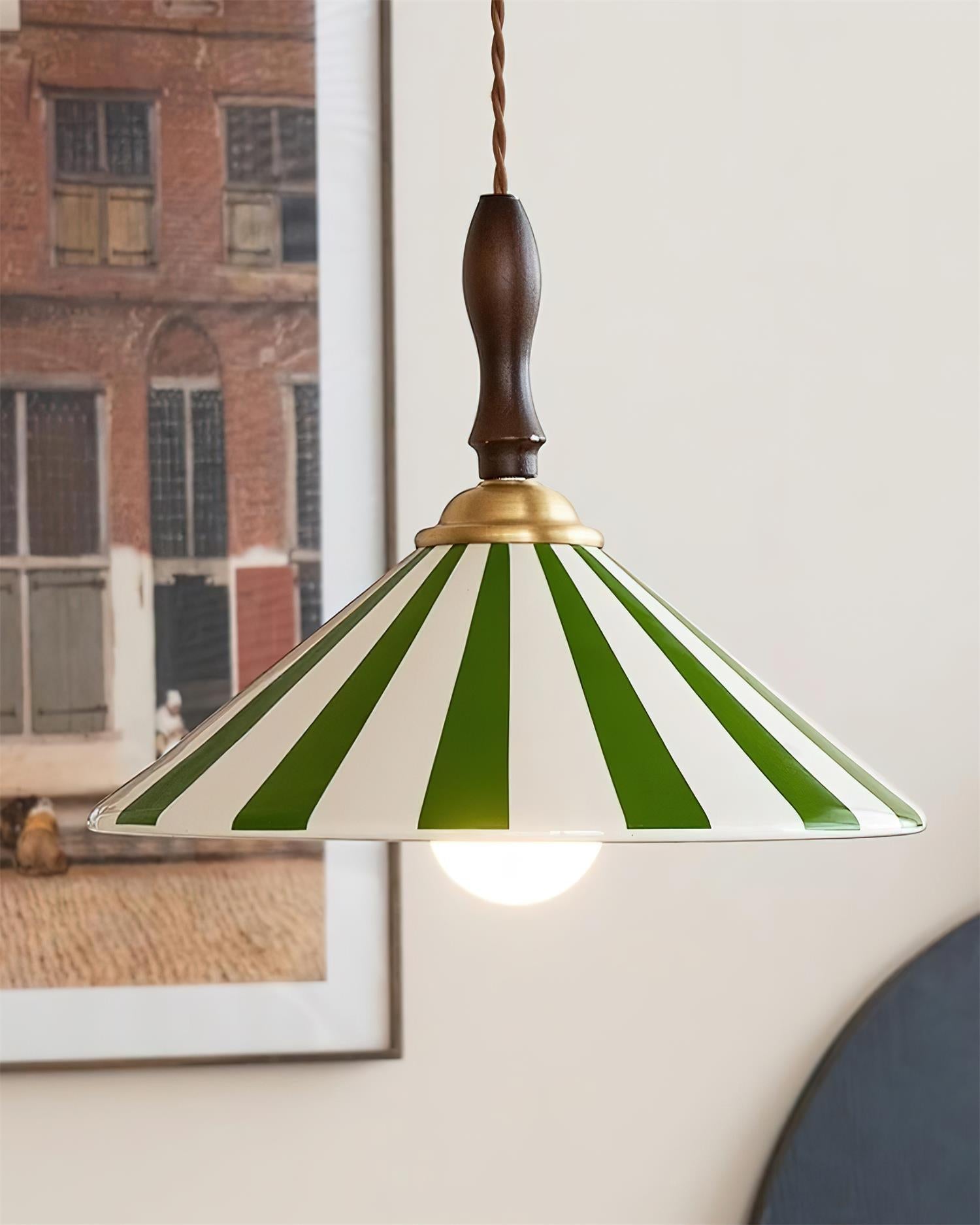 Jollycap Suspension Abat-jour Céramique Rayé - Neutralighting