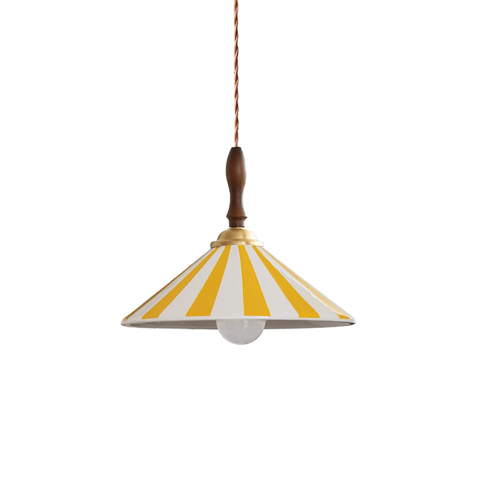 Jollycap Suspension Abat-jour Céramique Rayé - Neutralighting