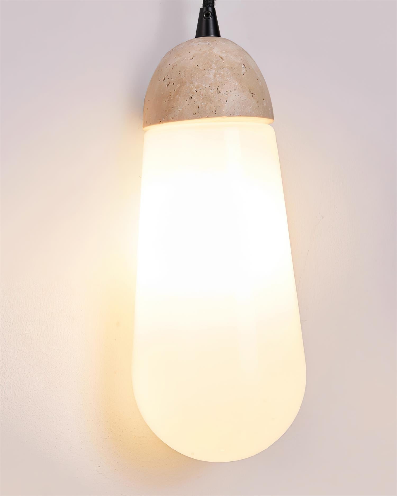 Ritta Applique Murale Travertin Forme Goutte - Neutralighting