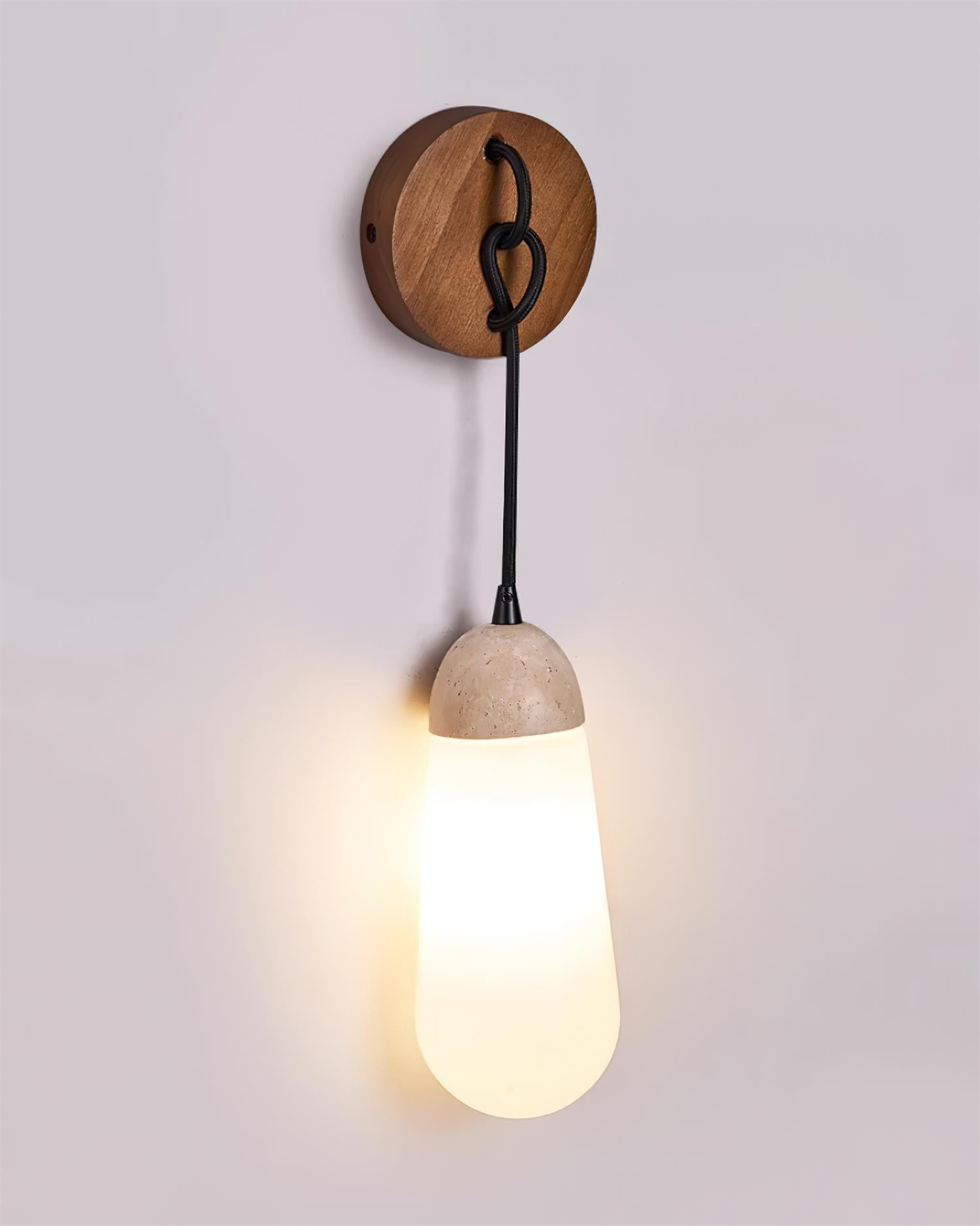Ritta Applique Murale Travertin Forme Goutte - Neutralighting
