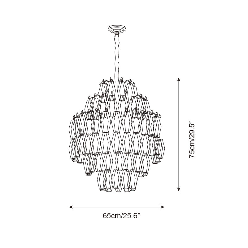 Kaelis Lustre Cascade de Prismes Superposés - Neutralighting