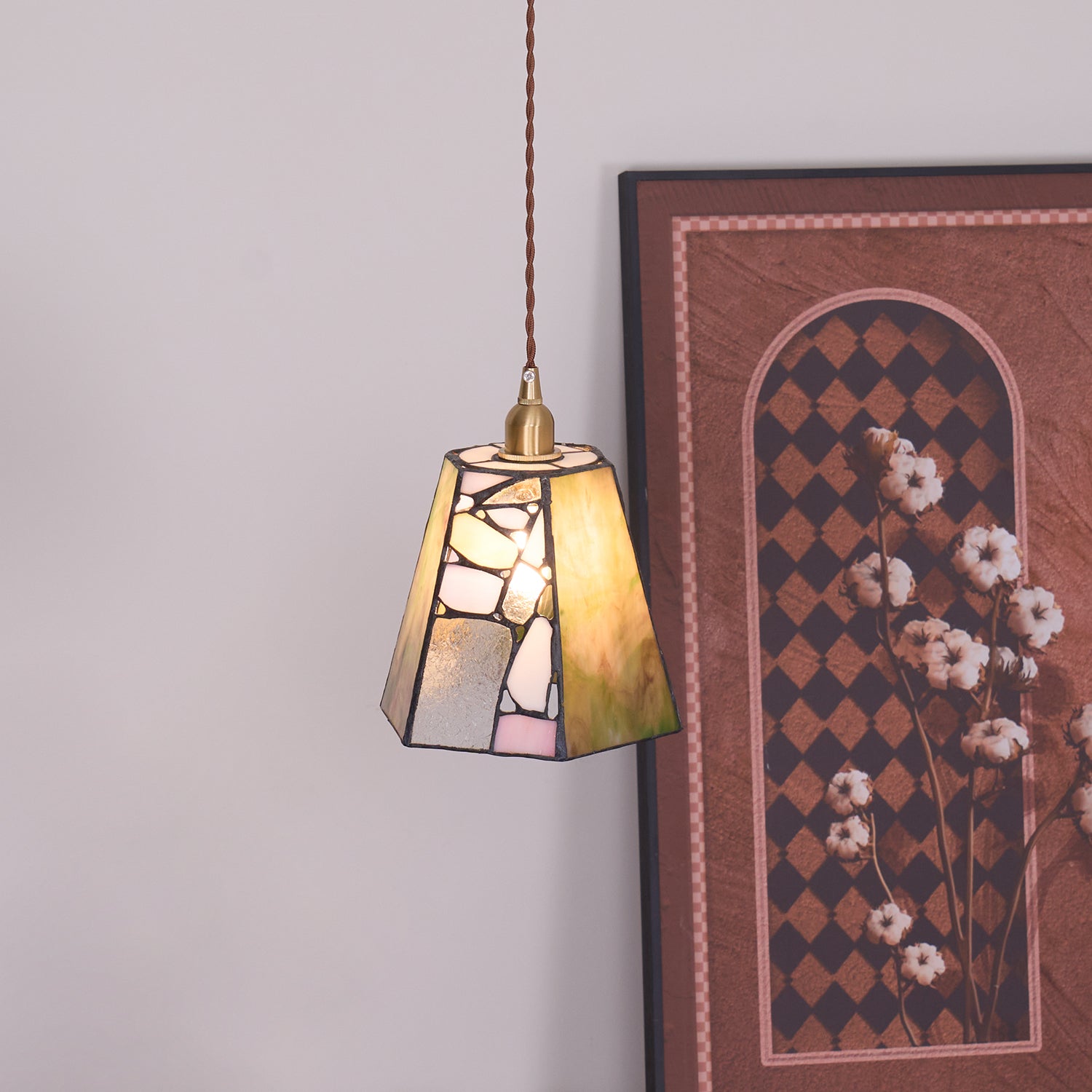 Mavine Suspension en vitrail de style Tiffany - Neutralighting