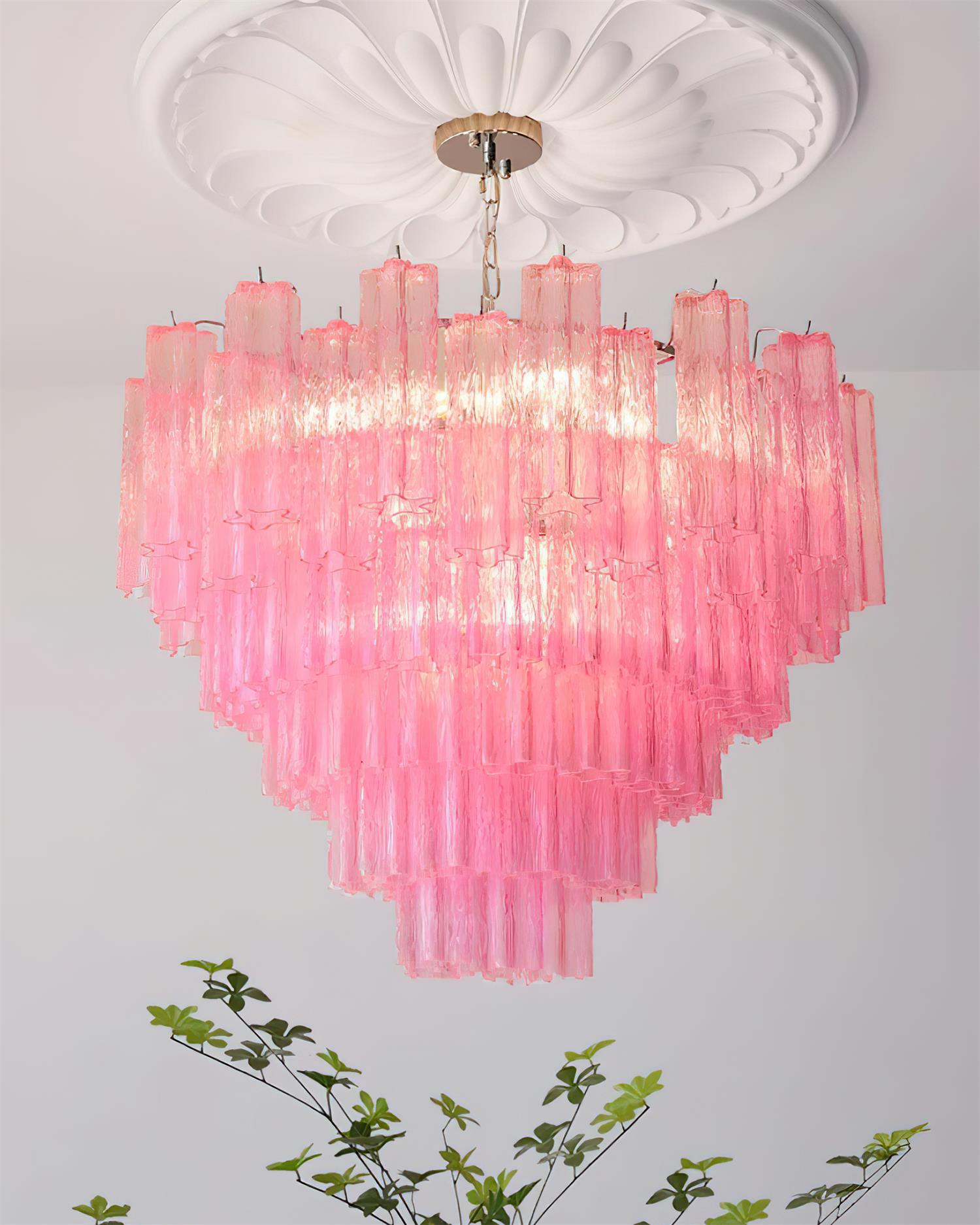 Kamenicky Lustre Cascades de Verre en Niveaux - Neutralighting