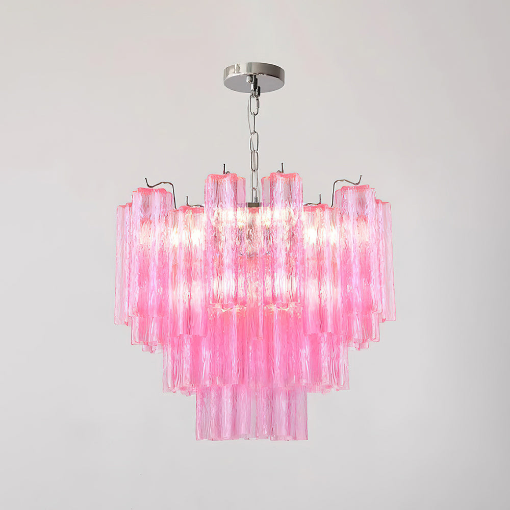 Kamenicky Lustre Cascades de Verre en Niveaux - Neutralighting