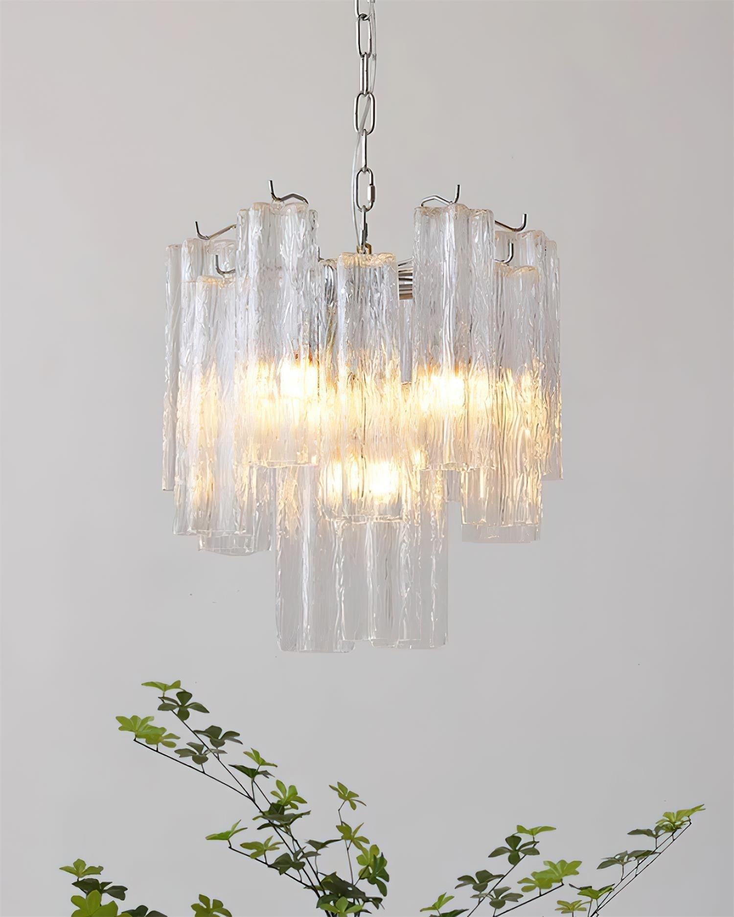 Kamenicky Lustre Cascades de Verre en Niveaux - Neutralighting