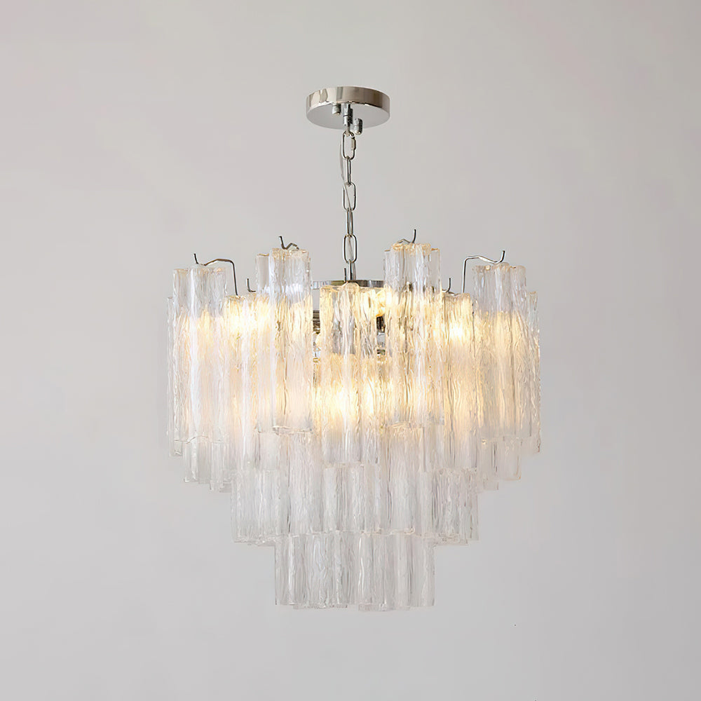 Kamenicky Lustre Cascades de Verre en Niveaux - Neutralighting