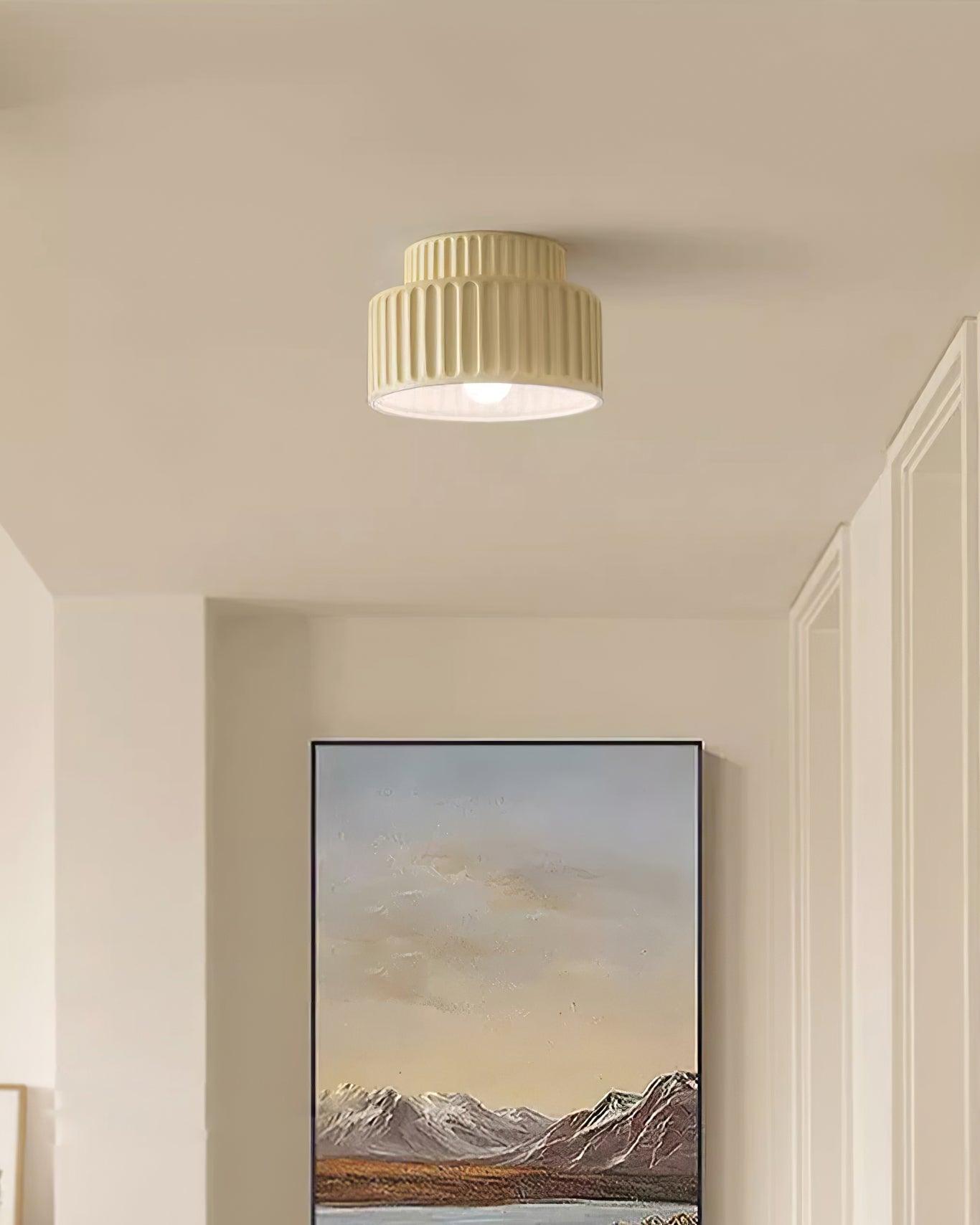 Solara Plafonnier avec abat-jour plissé en acrylique - Neutralighting