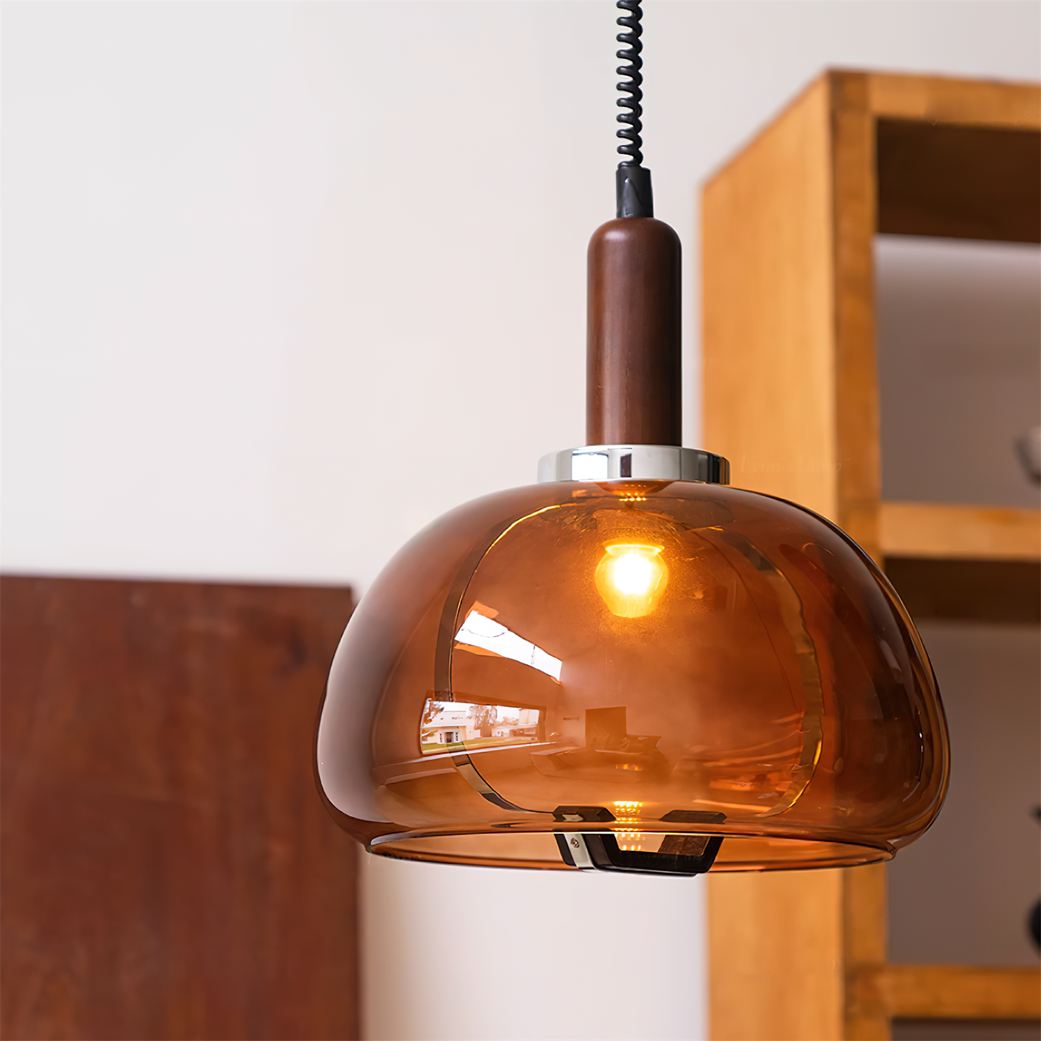 Karina Suspension Ambre Verre Moderne - Neutralighting