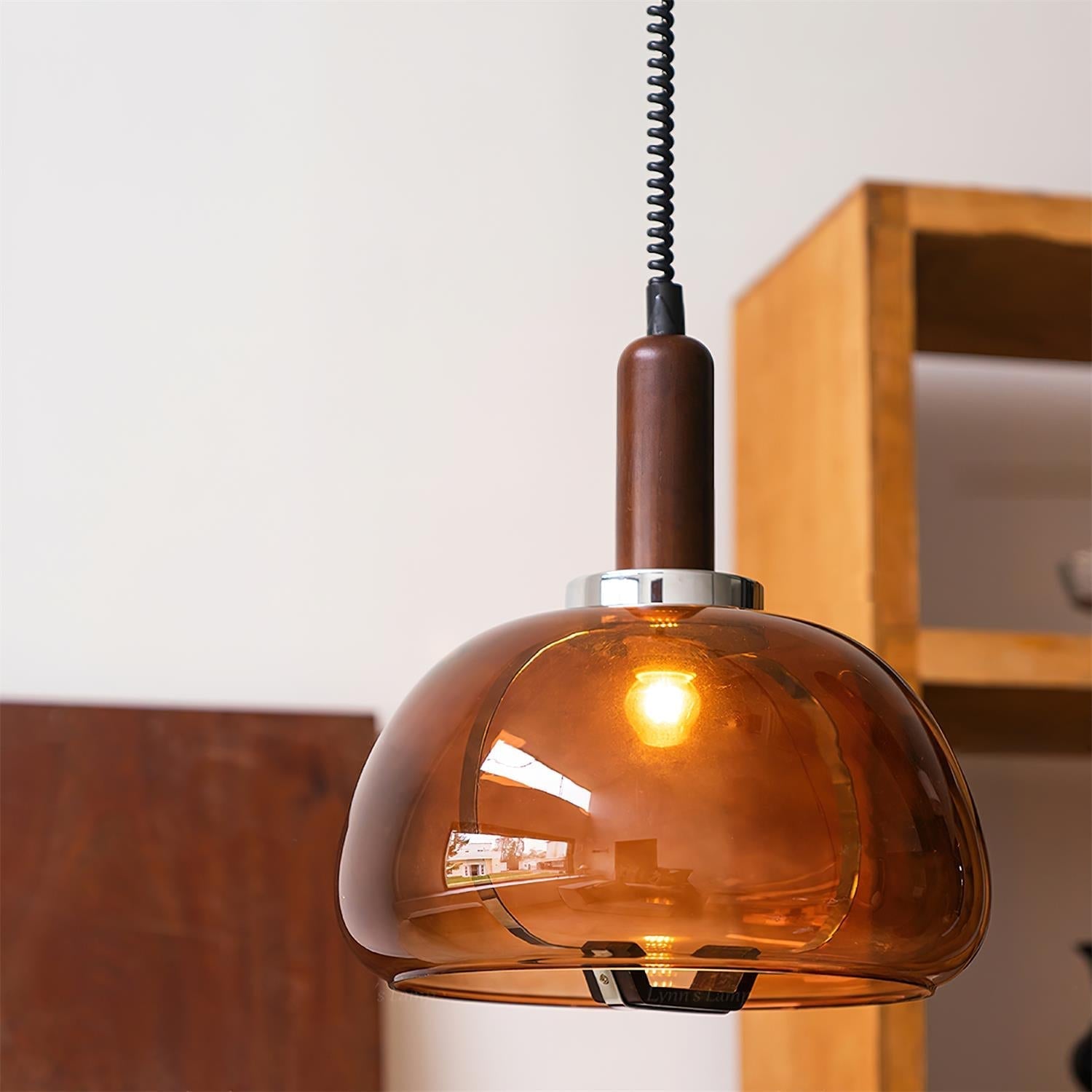 Karina Suspension Ambre Verre Moderne - Neutralighting