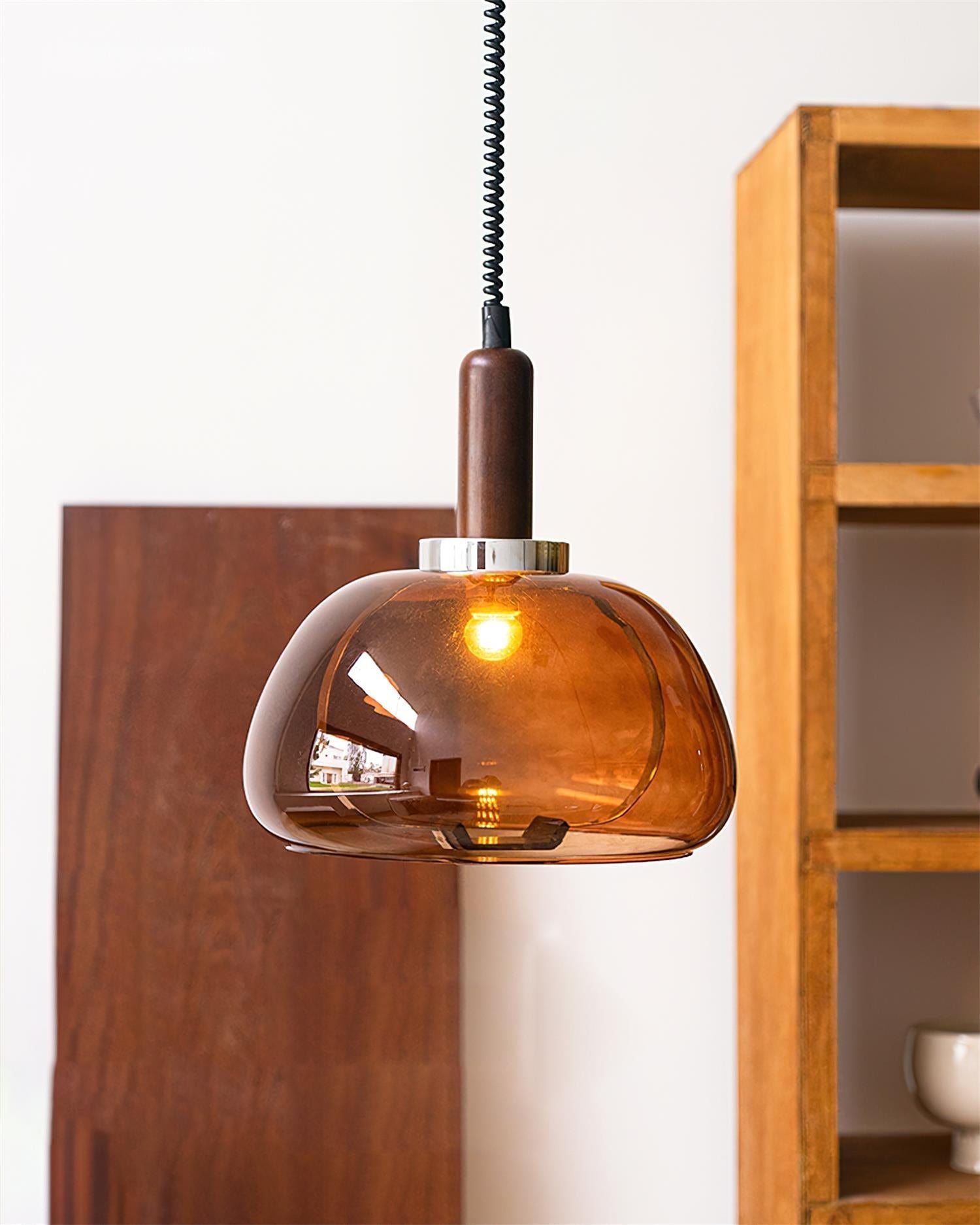 Karina Suspension Ambre Verre Moderne - Neutralighting
