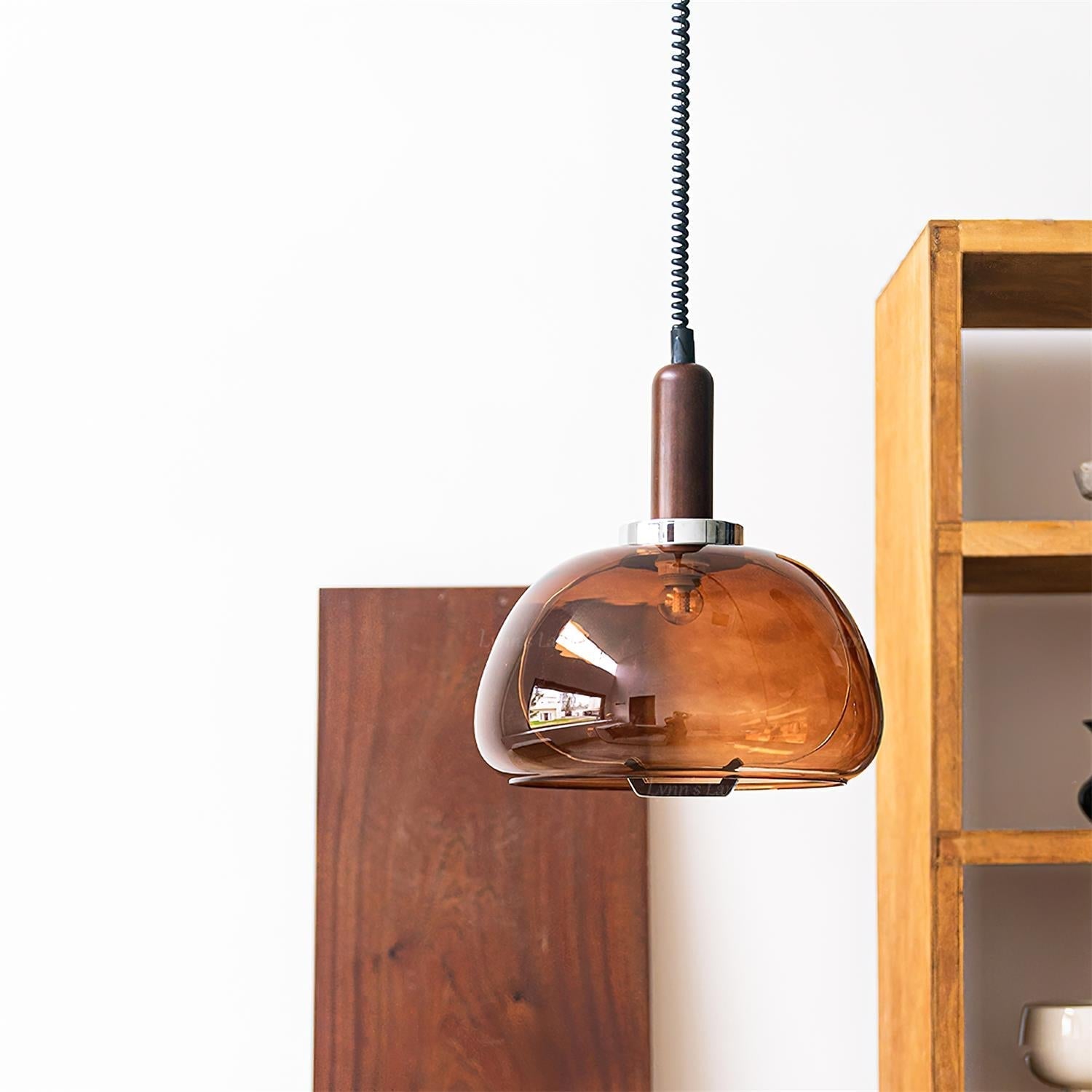 Karina Suspension Ambre Verre Moderne - Neutralighting