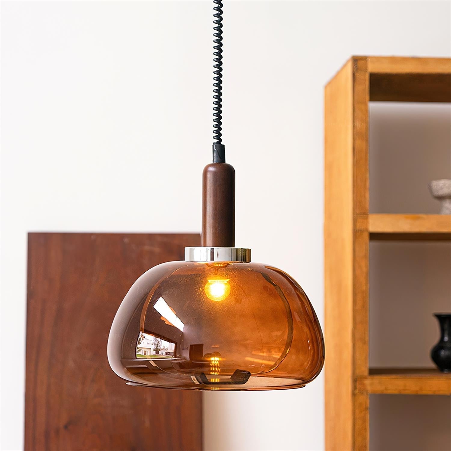 Karina Suspension Ambre Verre Moderne - Neutralighting