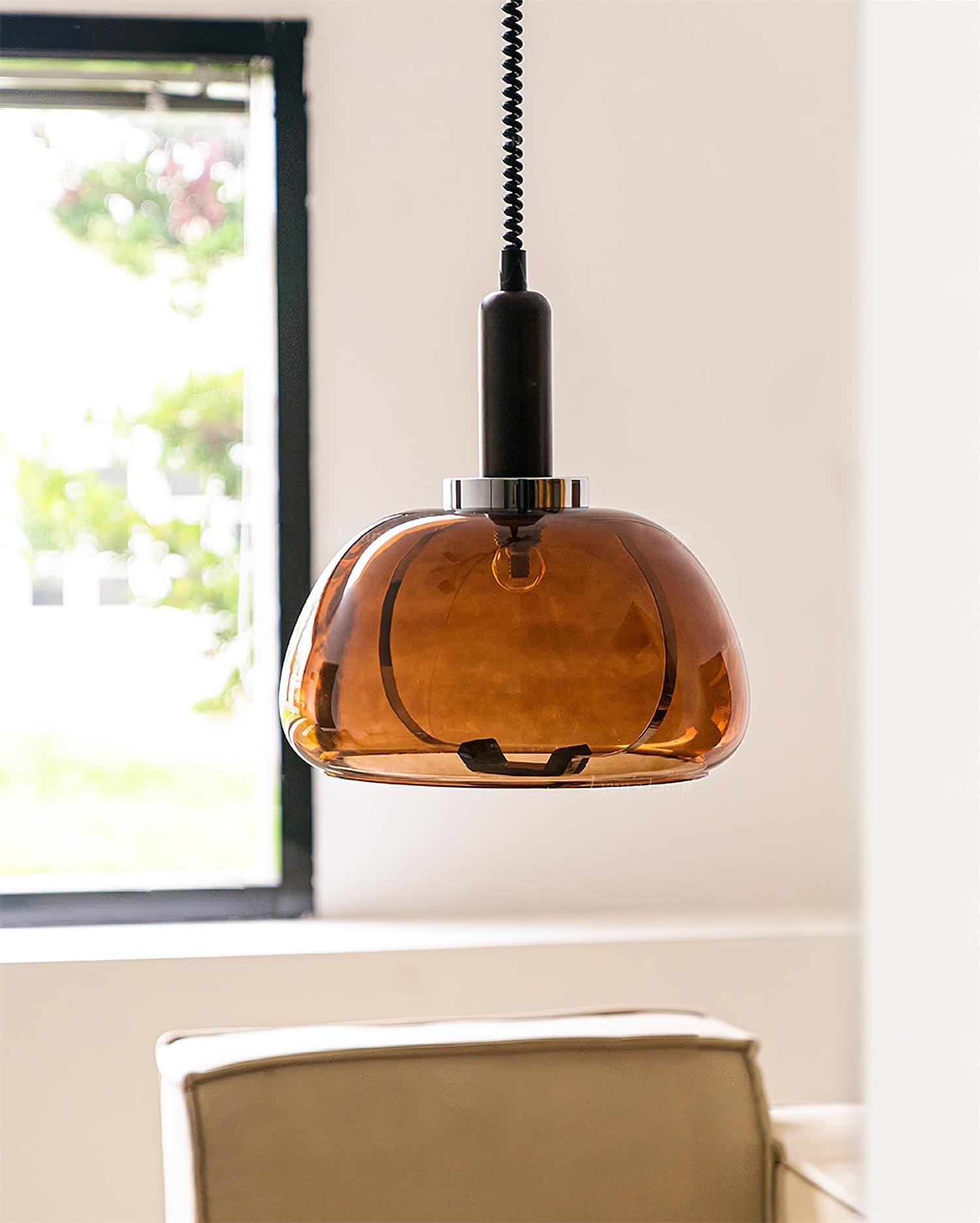 Karina Suspension Ambre Verre Moderne - Neutralighting