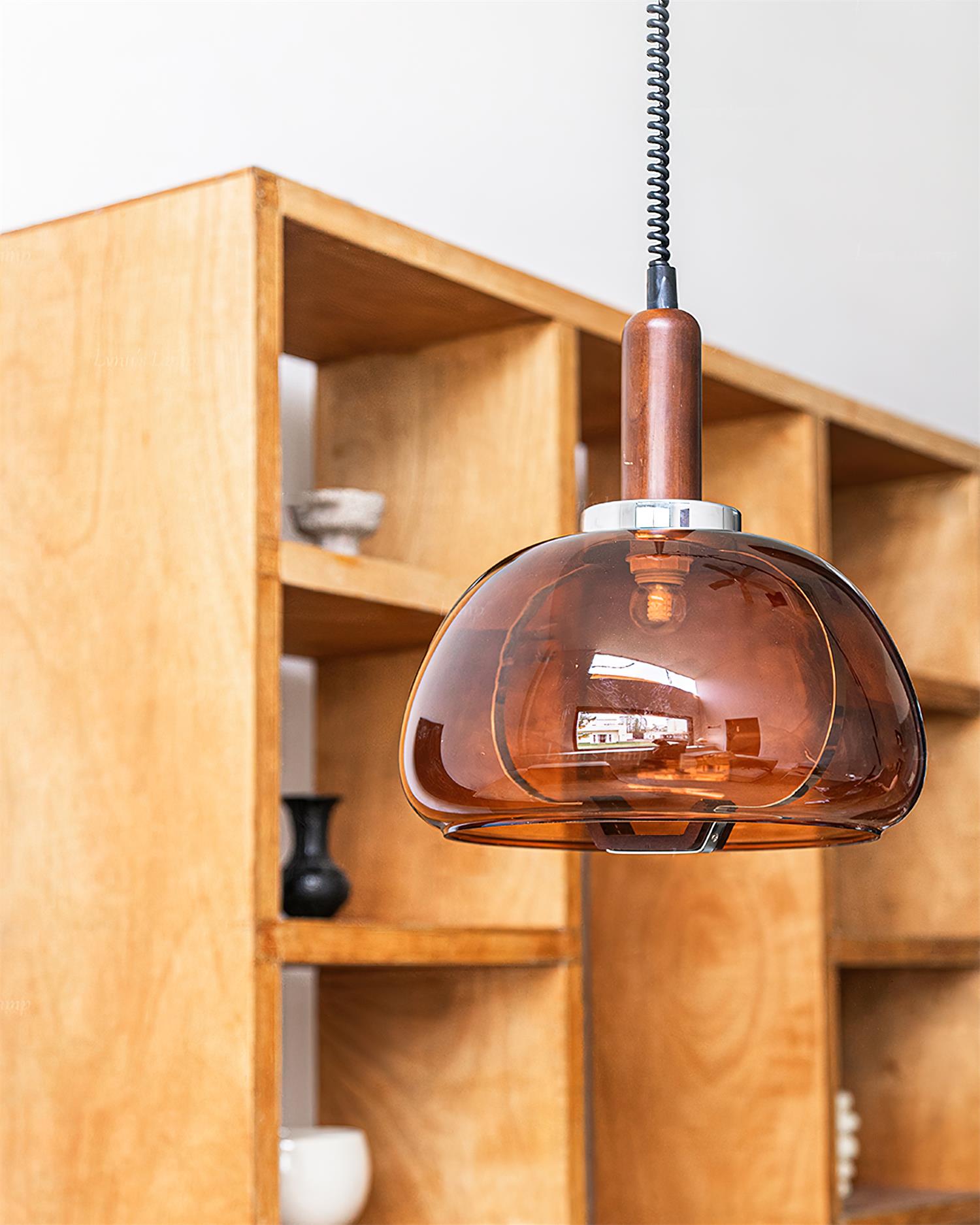 Karina Suspension Ambre Verre Moderne - Neutralighting