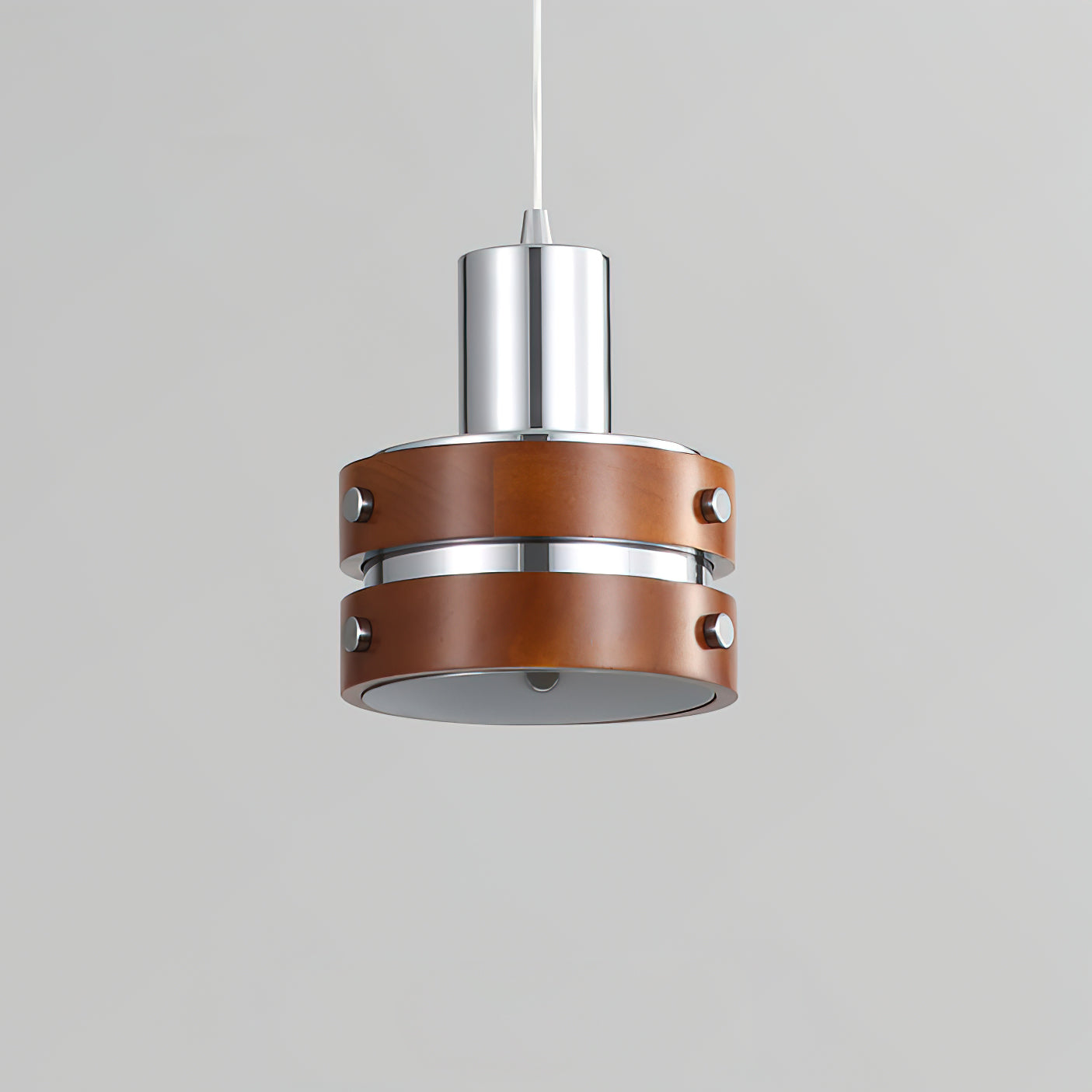 Karry Pendant Lamp Chrome Wood - Letslighting