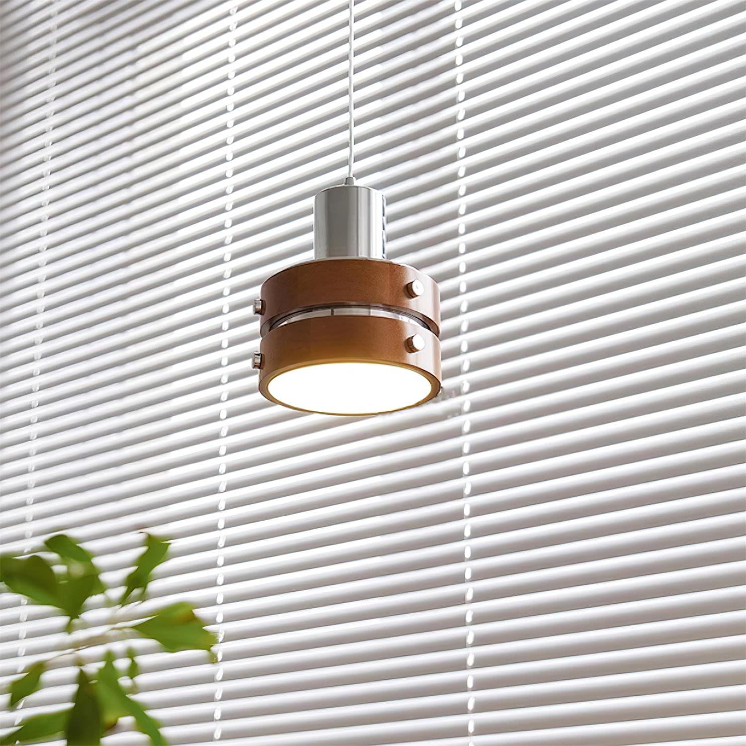 Karry Pendant Lamp Chrome Wood - Letslighting