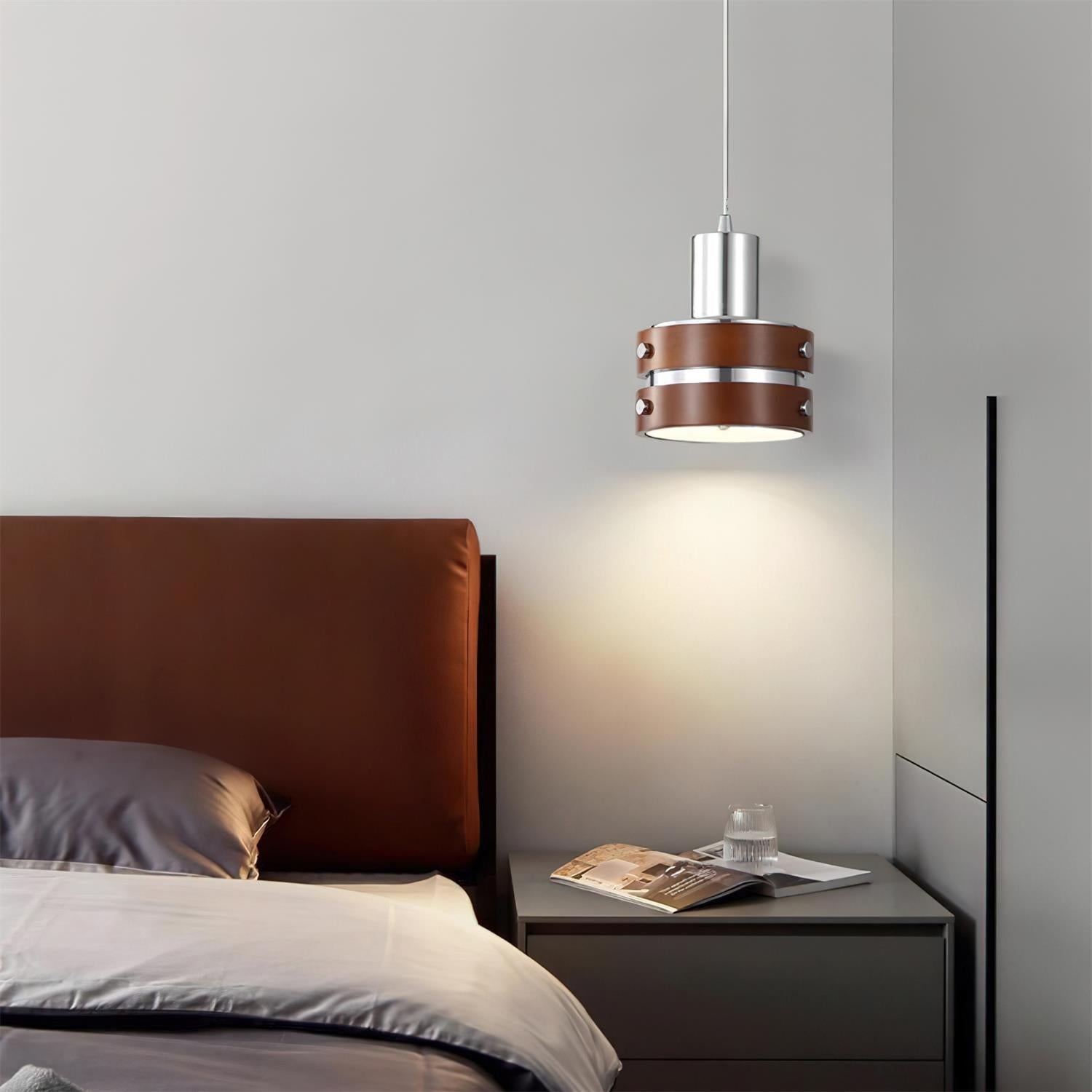 Karry Pendant Lamp Chrome Wood - Letslighting