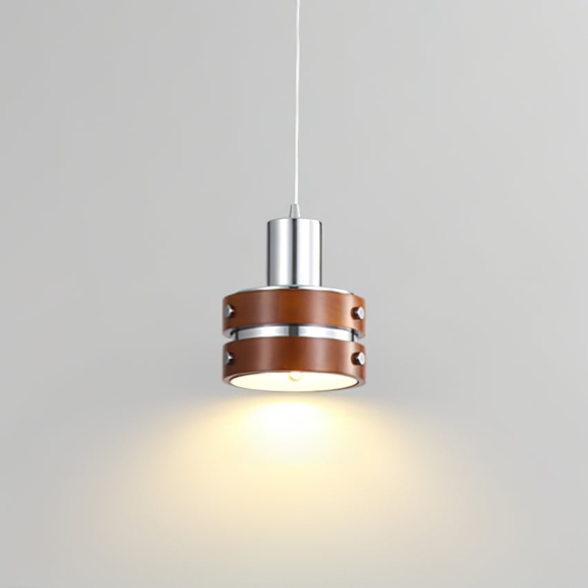 Karry Pendant Lamp Chrome Wood - Letslighting
