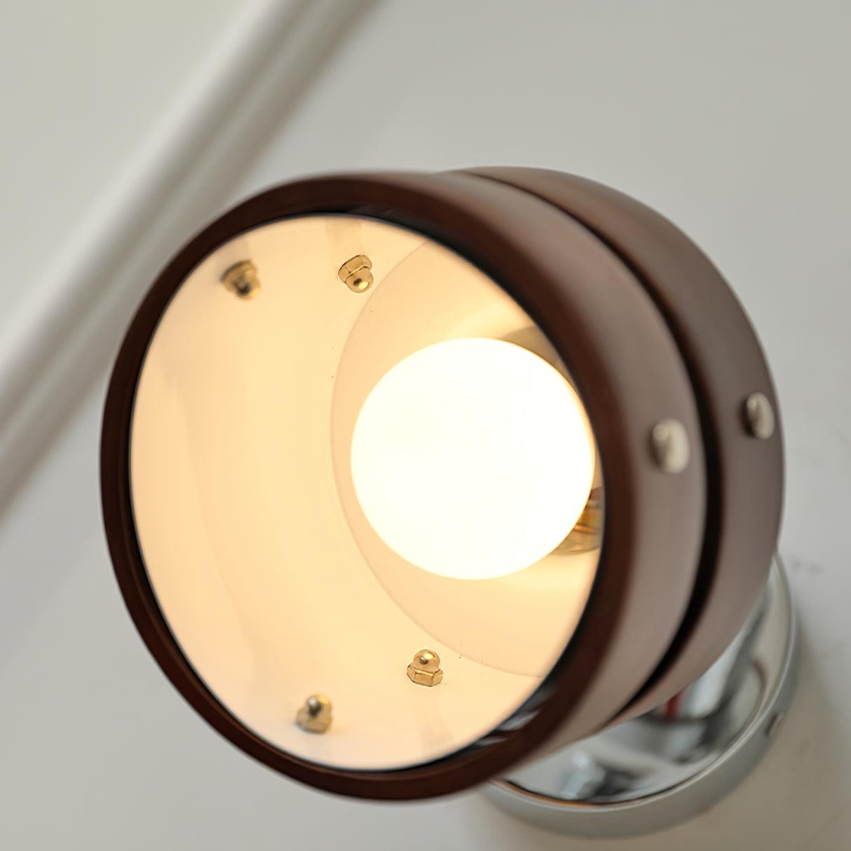 Wall Lamp & Wood Barrel Shade Adjustable Warm Glow - Letslighting