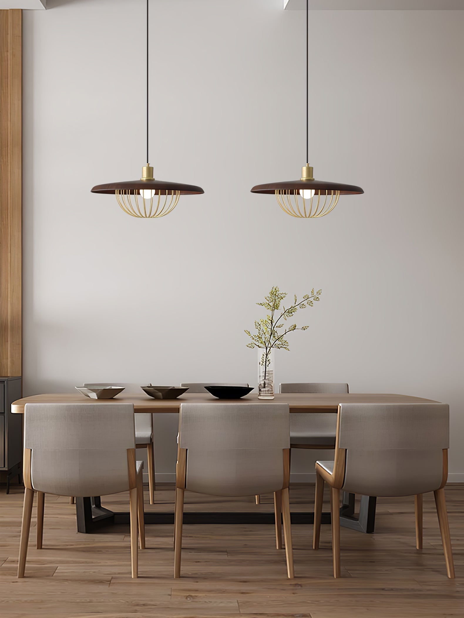 Elanora Wood Retro Vintage Pendant Lamp - Neutralighting