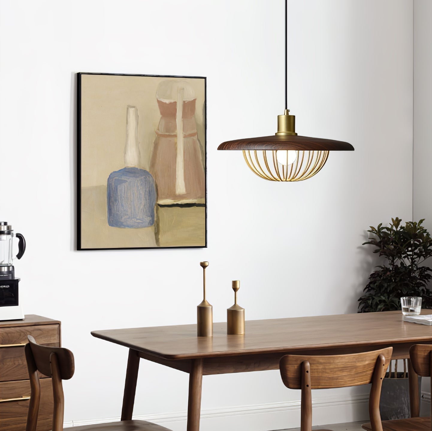 Elanora Wood Retro Vintage Pendant Lamp - Neutralighting