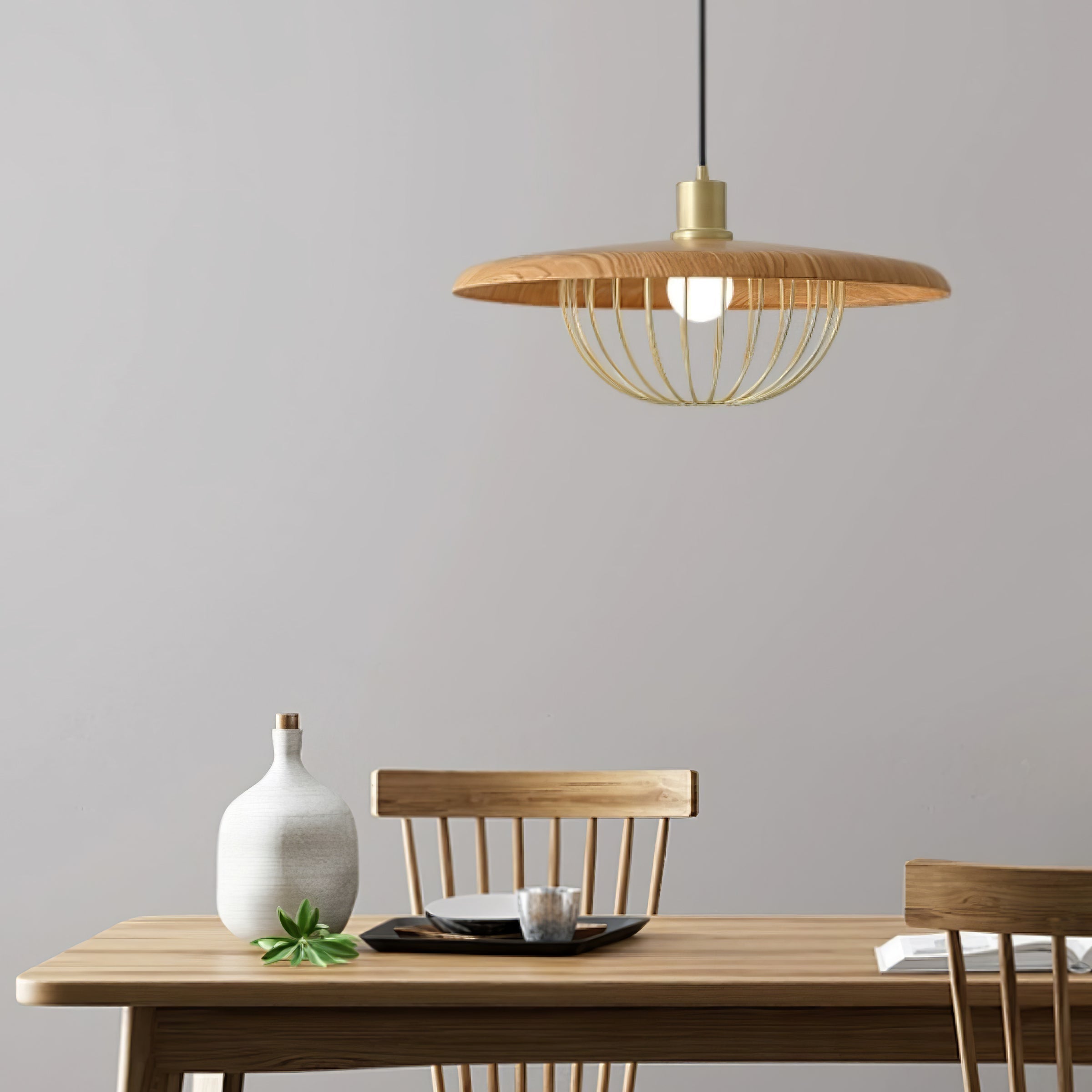 Elanora Wood Retro Vintage Pendant Lamp - Neutralighting