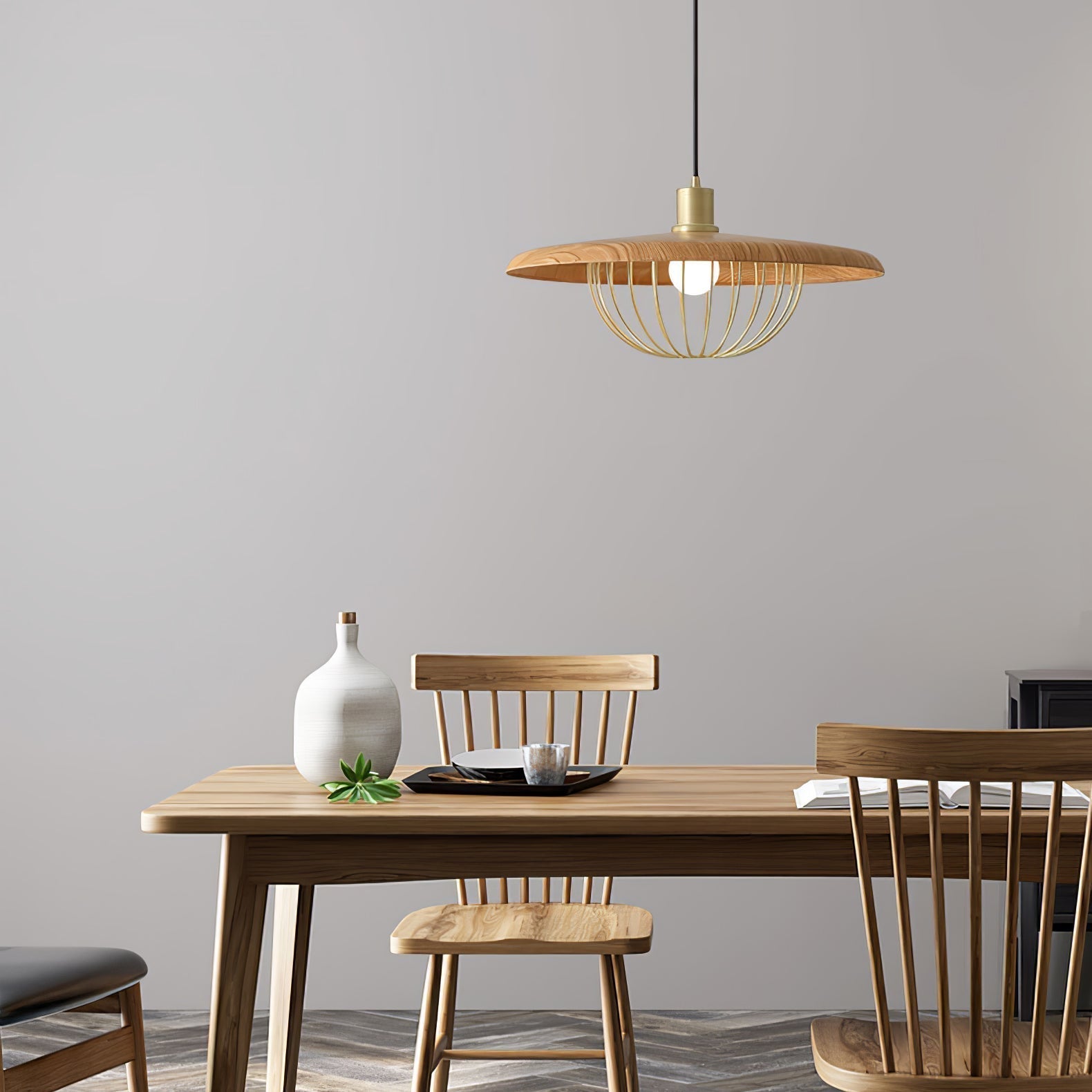 Elanora Wood Retro Vintage Pendant Lamp - Neutralighting