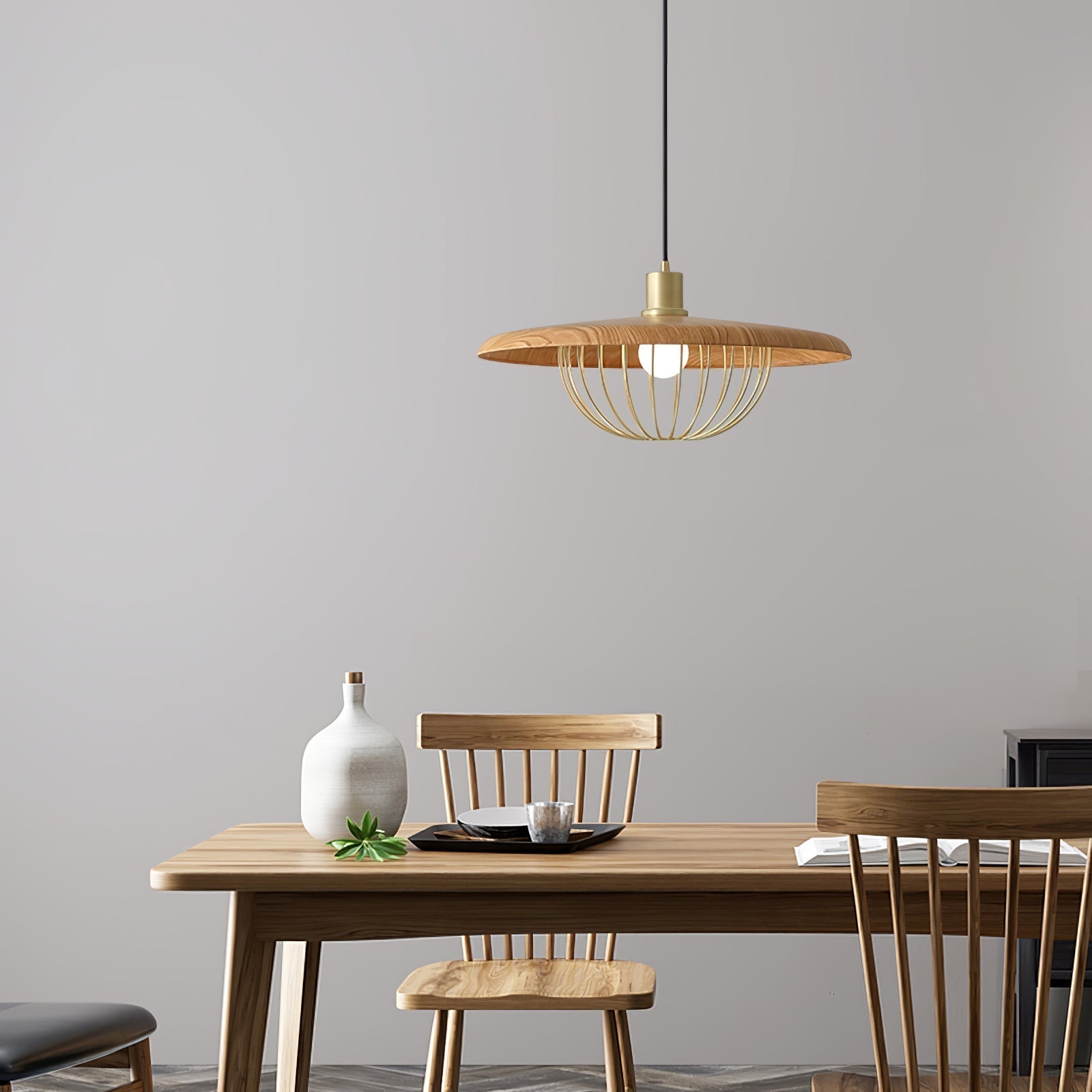 Elanora Wood Retro Vintage Pendant Lamp - Neutralighting