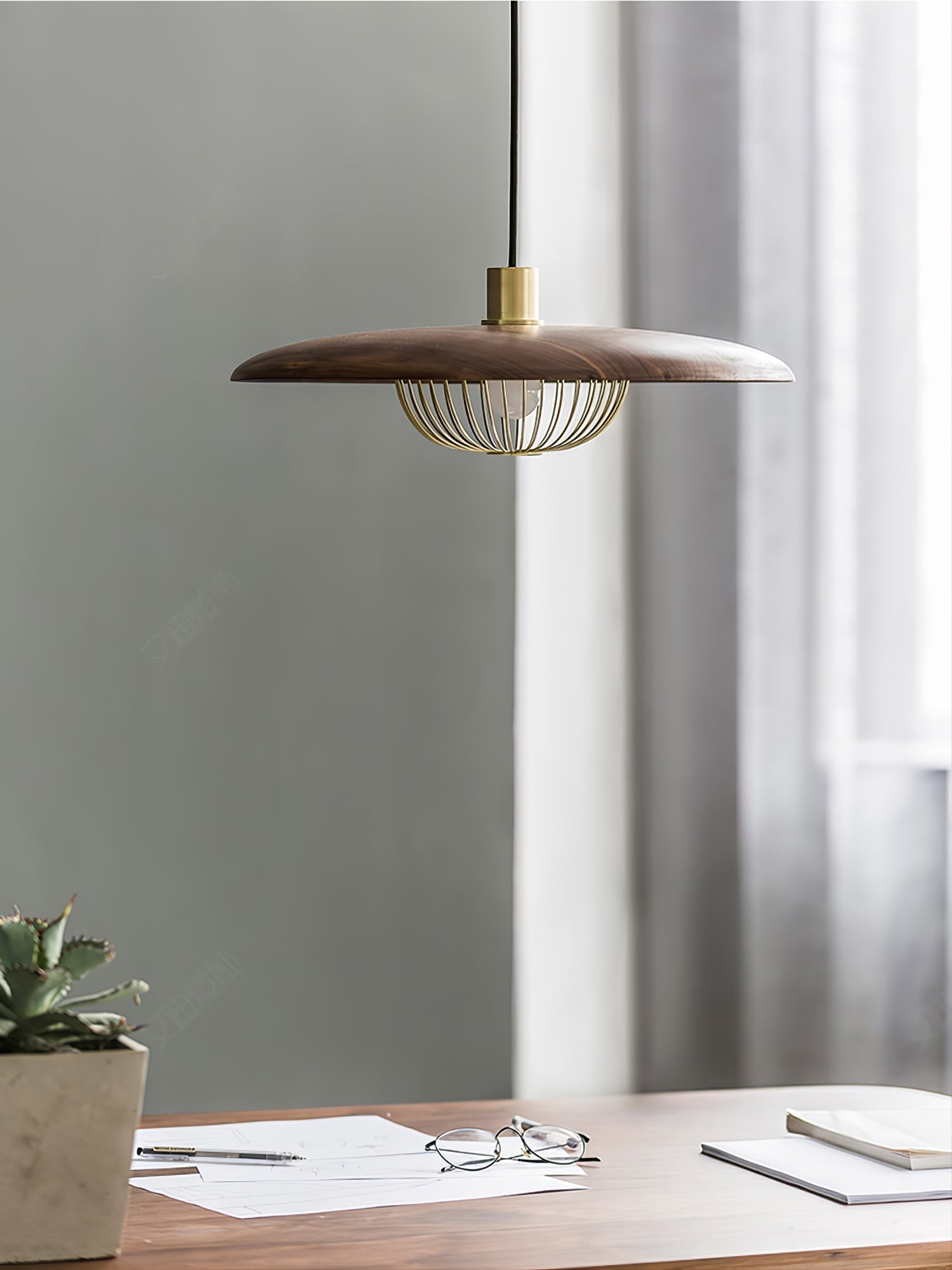 Elanora Wood Retro Vintage Pendant Lamp - Neutralighting
