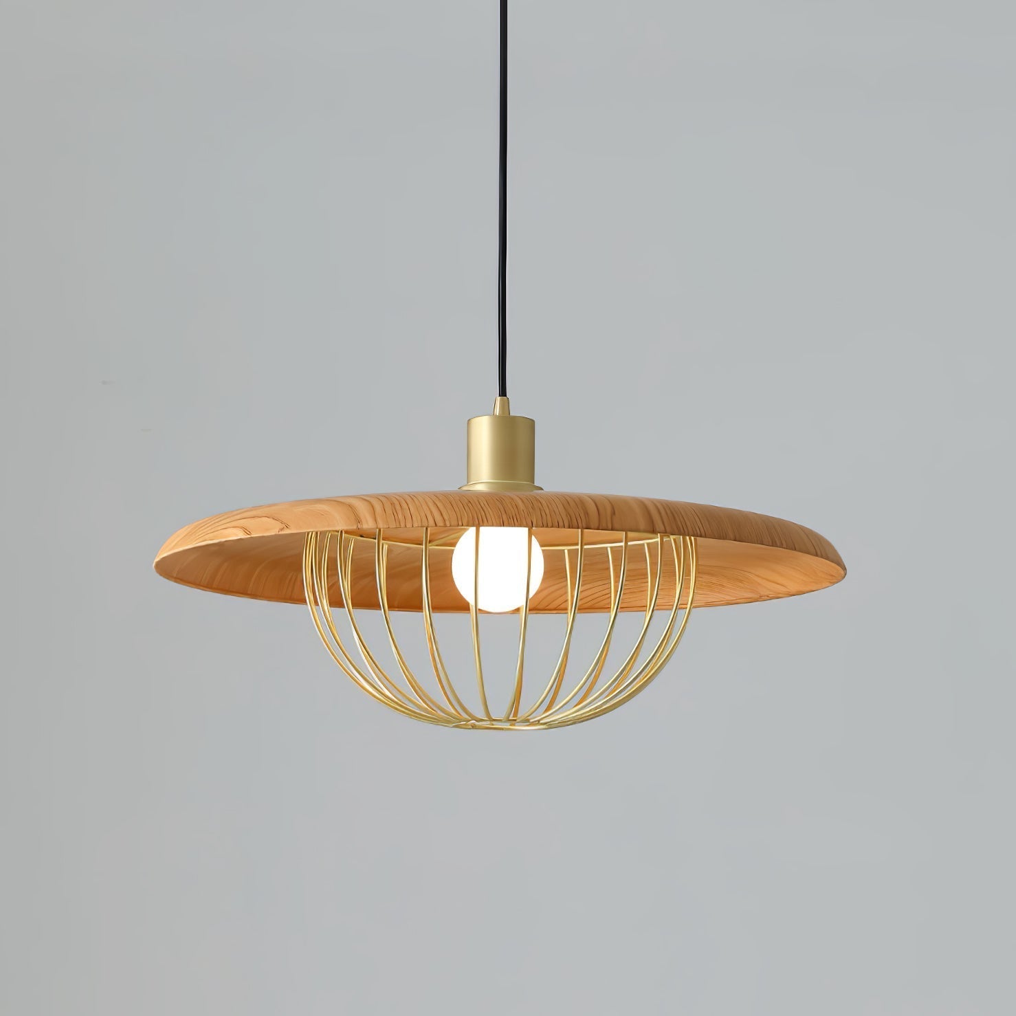 Elanora Wood Retro Vintage Pendant Lamp - Neutralighting