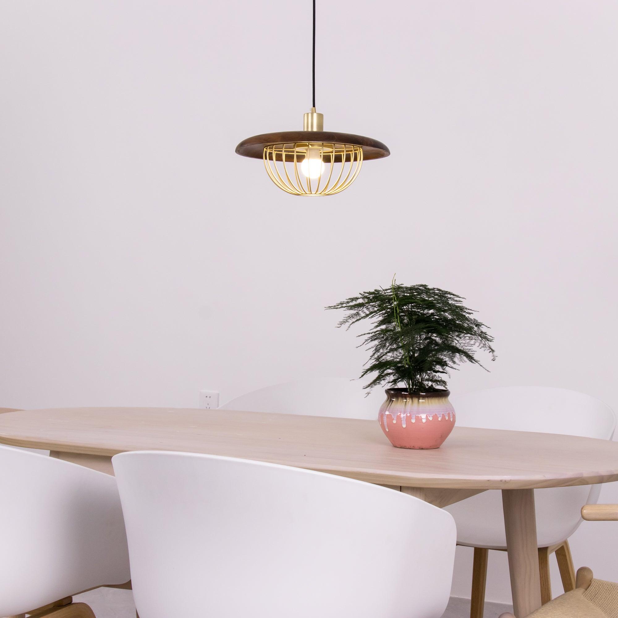 Elanora Wood Retro Vintage Pendant Lamp - Neutralighting