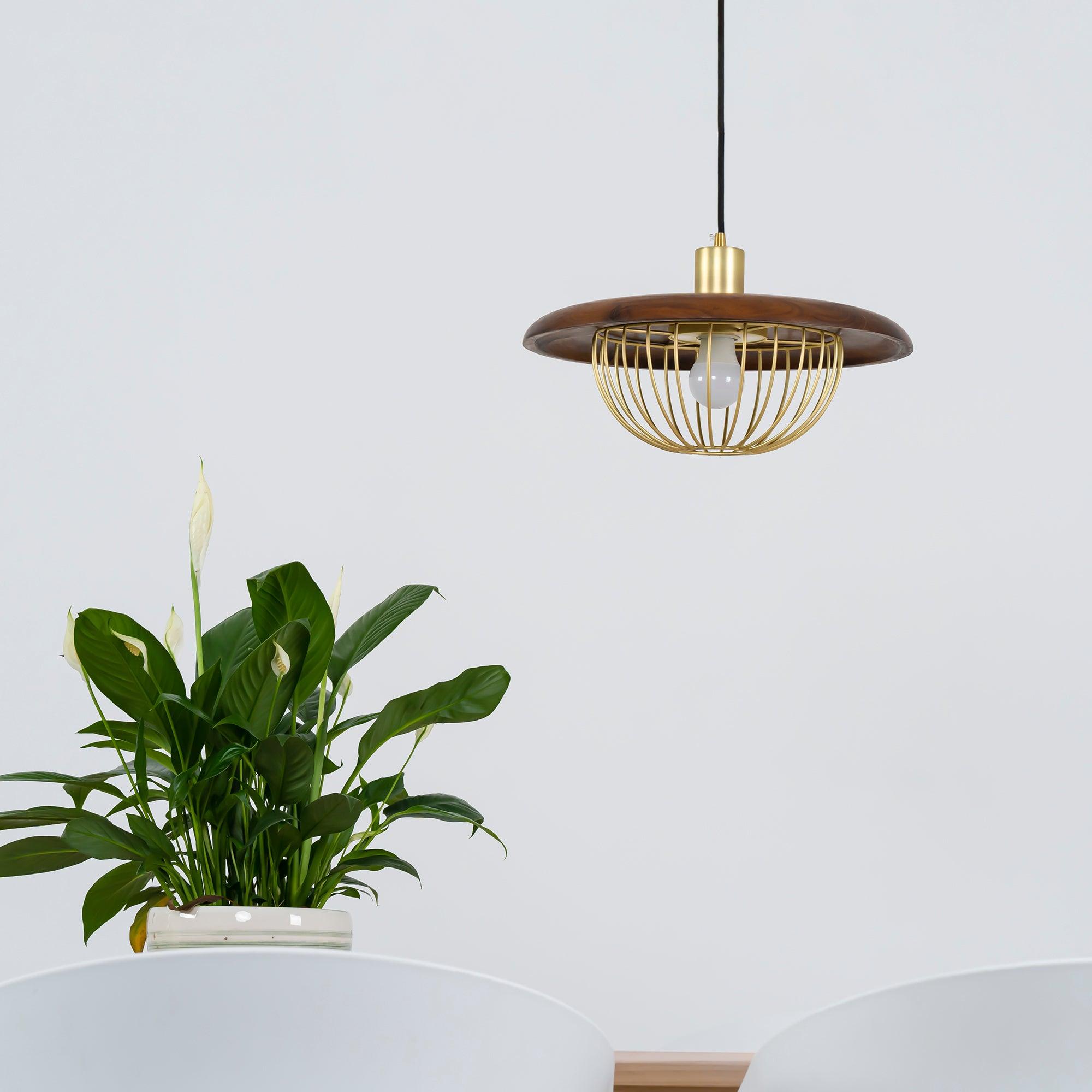 Elanora Wood Retro Vintage Pendant Lamp - Neutralighting