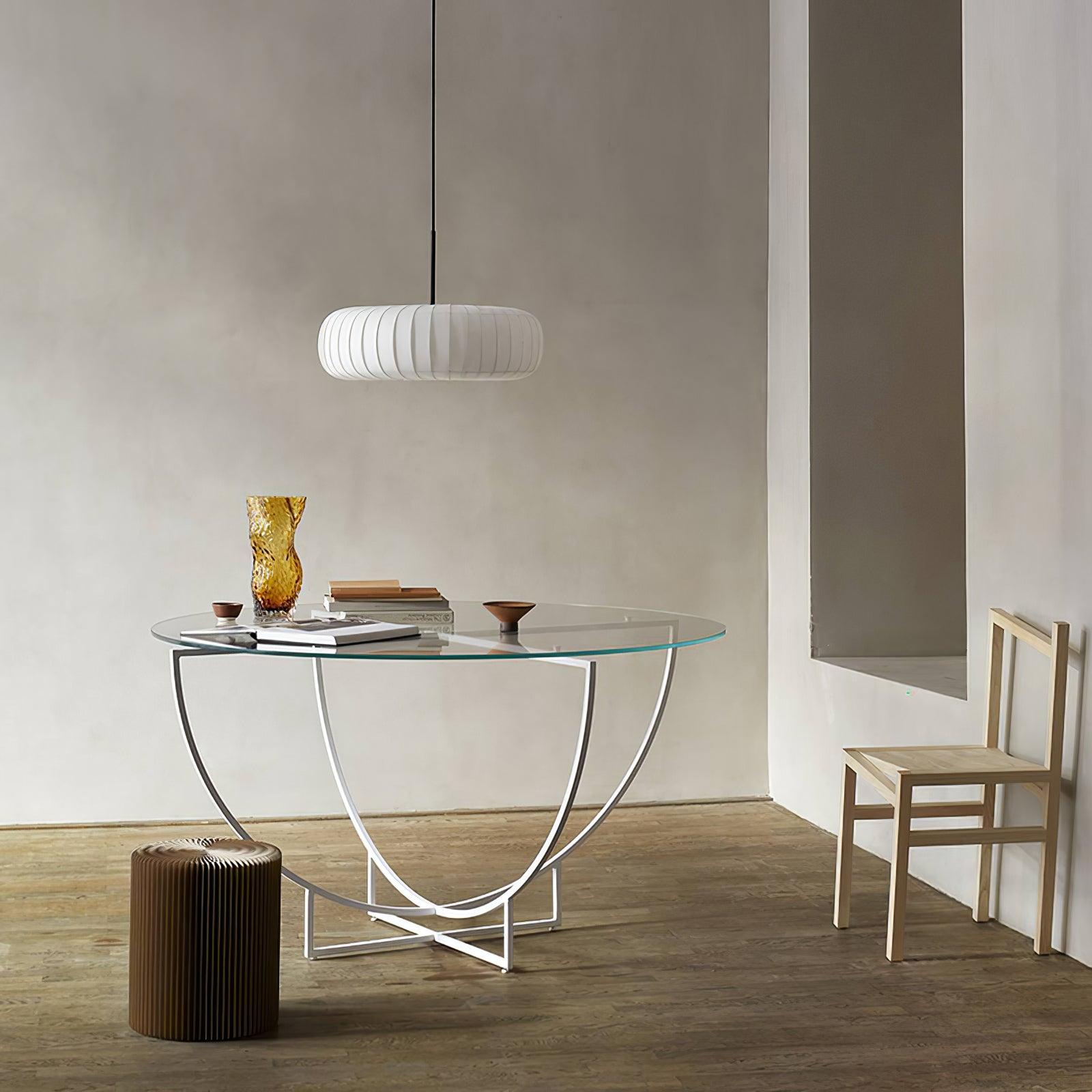 Kathy Lampe Suspendue Tissu Superposée Ronde - Neutralighting