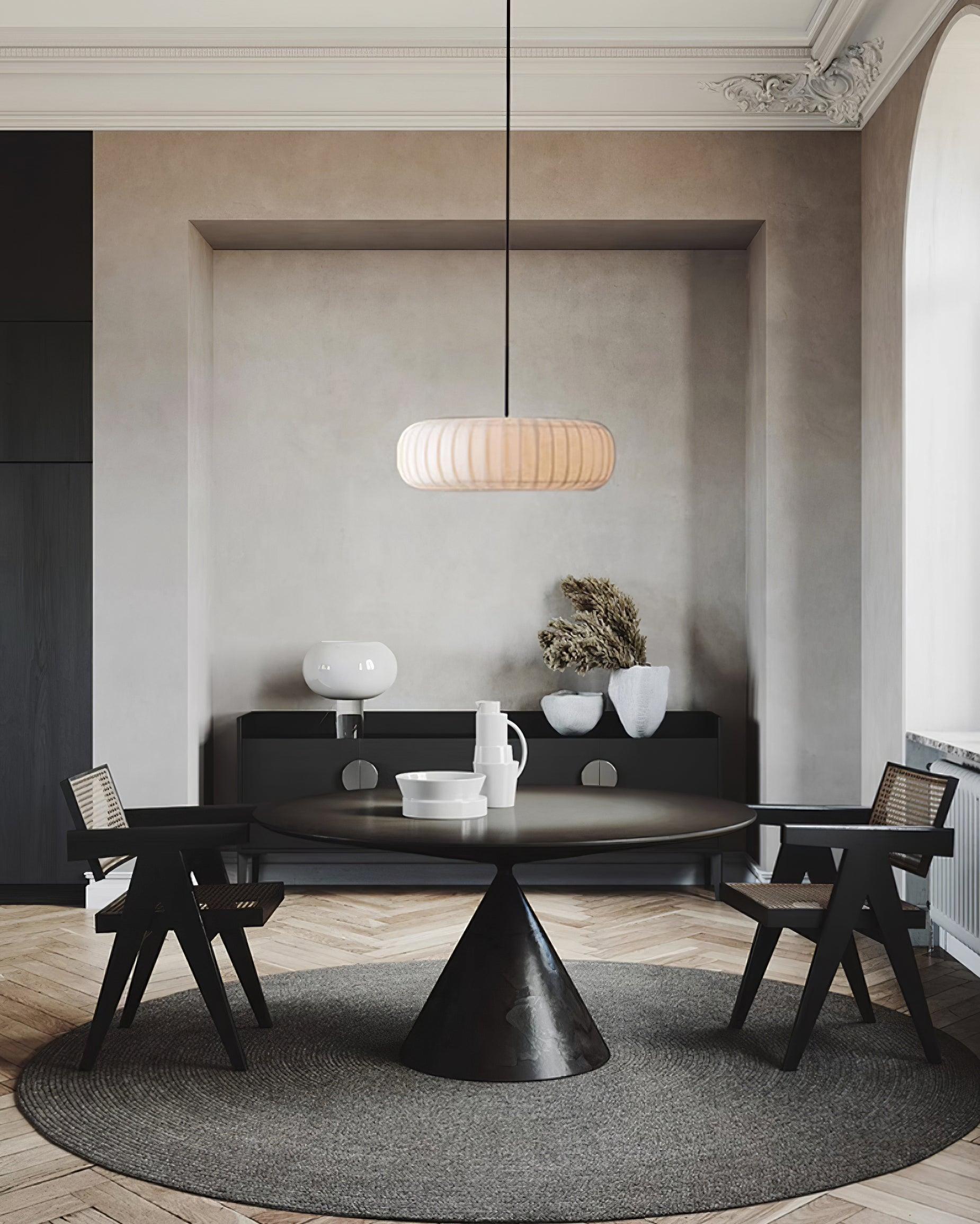 Kathy Lampe Suspendue Tissu Superposée Ronde - Neutralighting