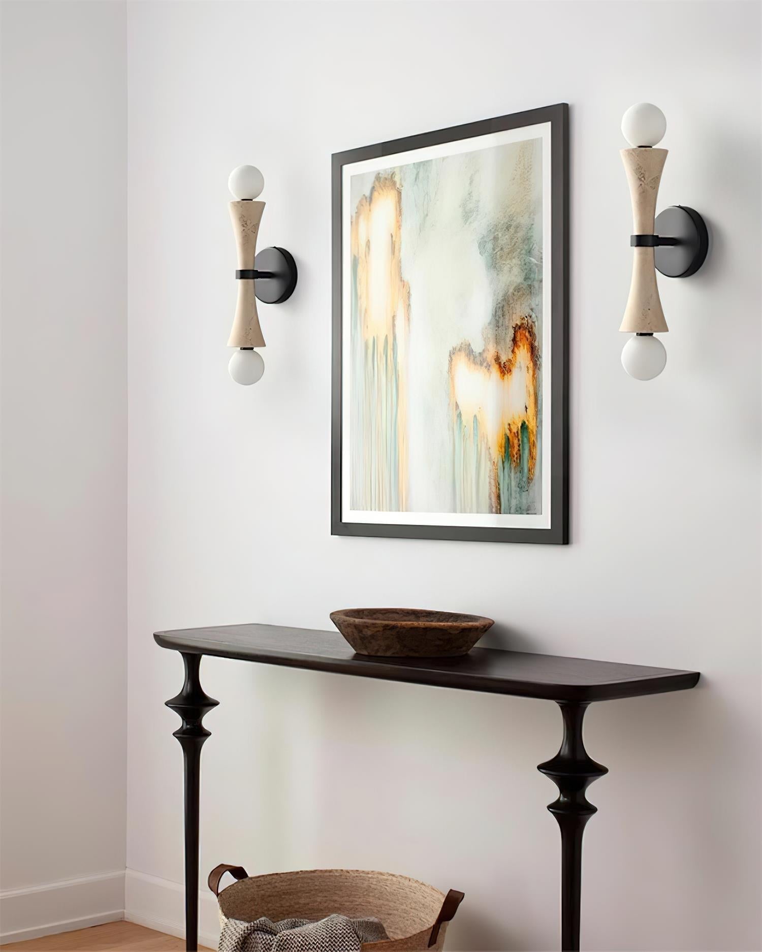 Katia Applique Murale Travertin Sablier - Neutralighting